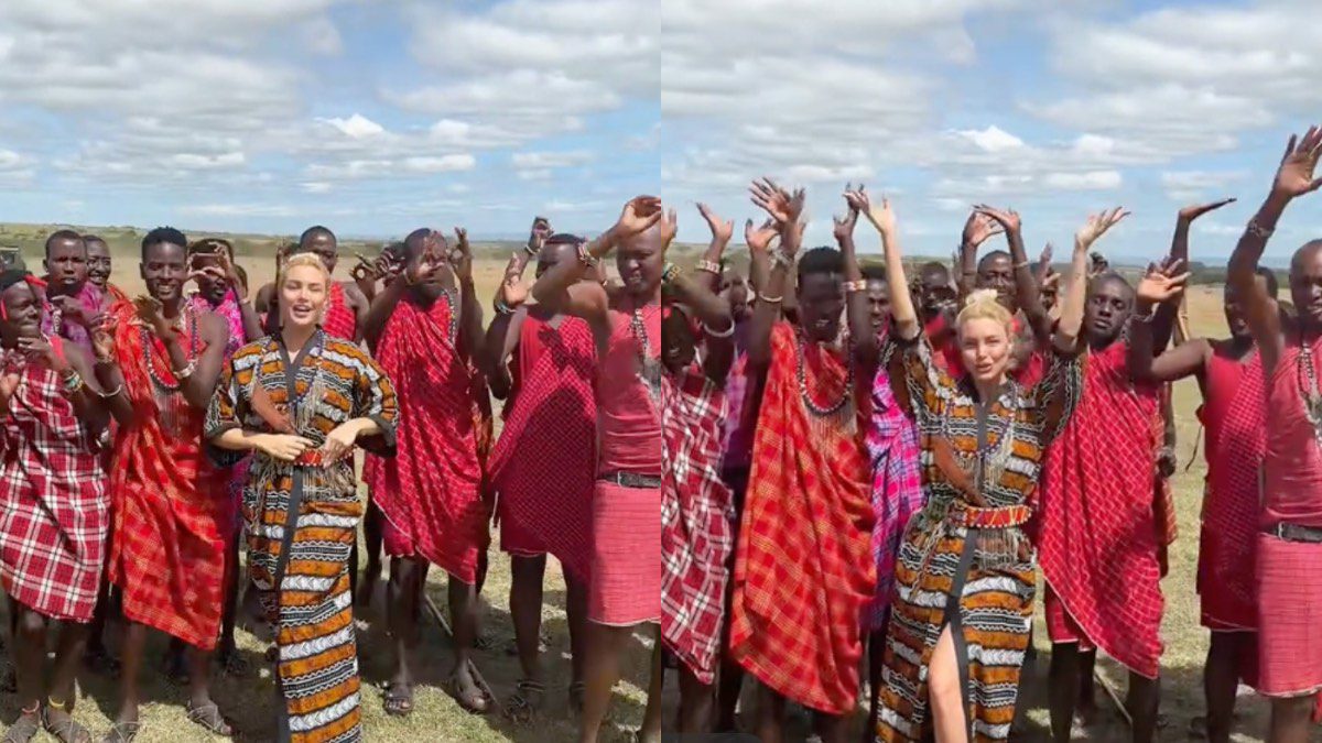 Απίθανο βίντεο με την Αλεξάνδρα Παναγιώταρου να χορεύει στην Κένυα μαζί με ιθαγενείς
