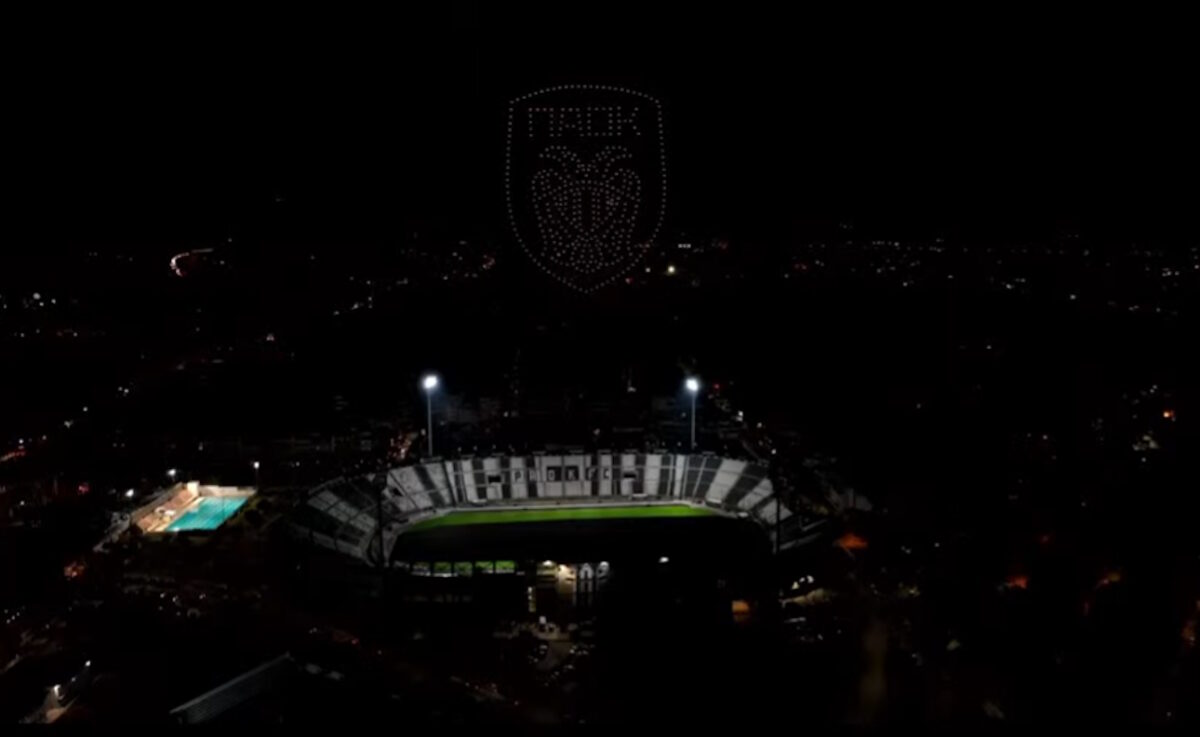 ΠΑΟΚ: Live streaming το drone show για τα 100 χρόνια του «δικεφάλου του βορρά»