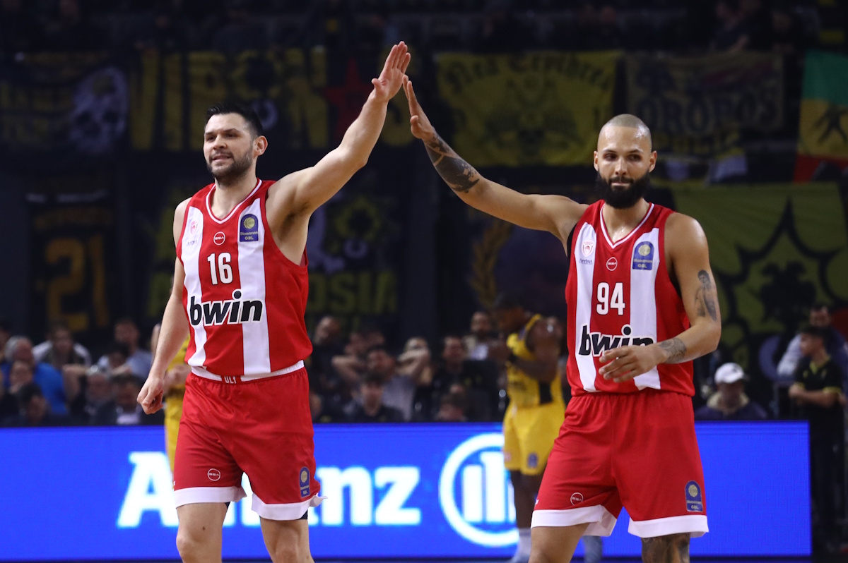 ΑΕΚ – Ολυμπιακός 84-94: Θριαμβευτική νίκη στη Sunel Arena, ολοκλήρωσε αήττητος τη regular season στη GBL