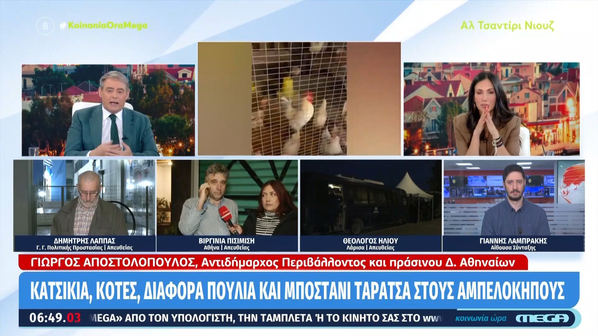 Παράνομο μαντρί σε ταράτσα πολυκατοικίας στους Αμπελόκηπους