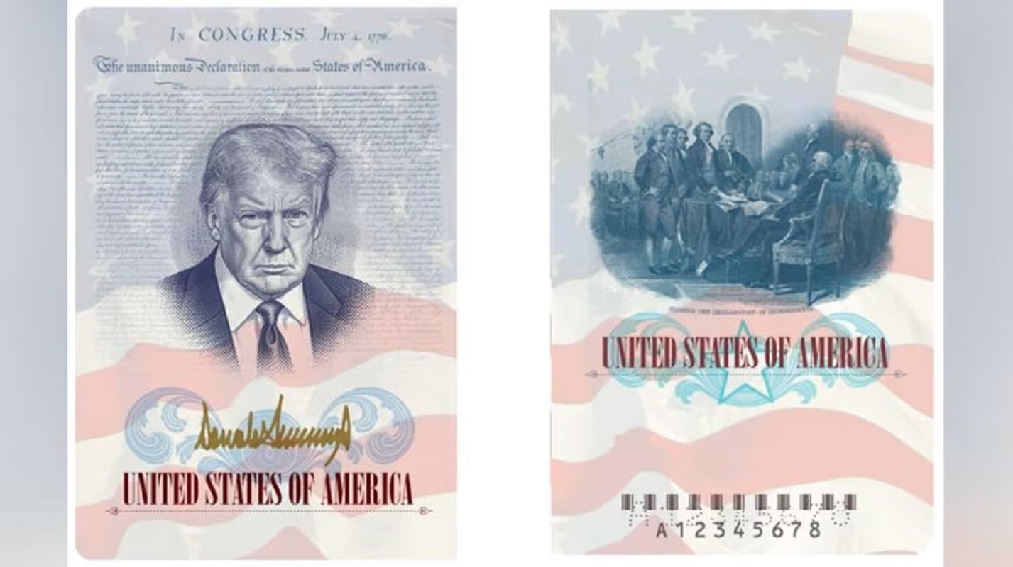 ΗΠΑ: Διαβατήρια με την εικόνα του Τραμπ για τα 250 χρόνια αμερικανικής ανεξαρτησίας