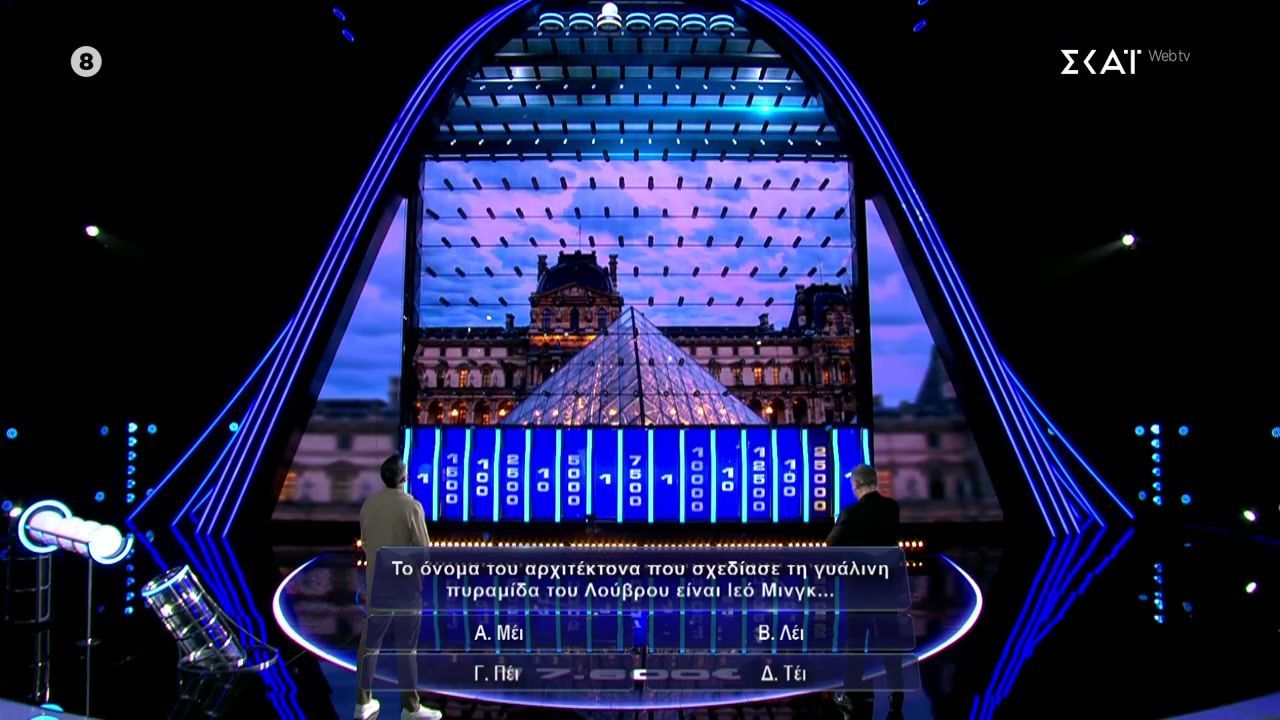 Ποιο είναι το όνομα του αρχιτέκτονα που σχεδίασε την γυάλινη πυραμίδα του Λούβρου;