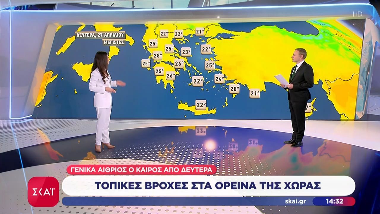 Πρόγνωση καιρού από την Ηλιάνα Κουτσούπη | 26/04/2026
