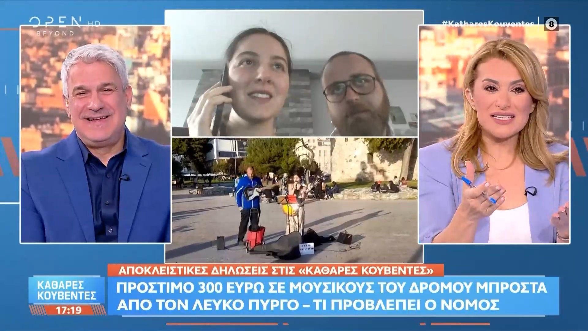 Πρόστιμο 300 ευρώ σε μουσικούς του δρόμου μπροστά από τον Λευκό Πύργο