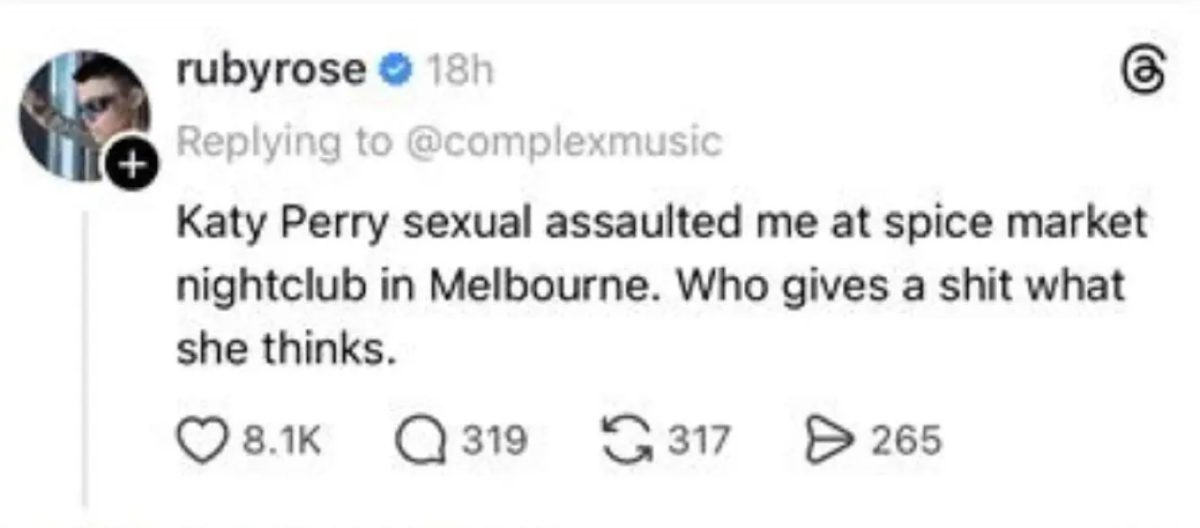 Katy Perry: Καταγγελία για σεξουαλική παρενόχληση από διάσημη ηθοποιό! 3 Ruby Rose