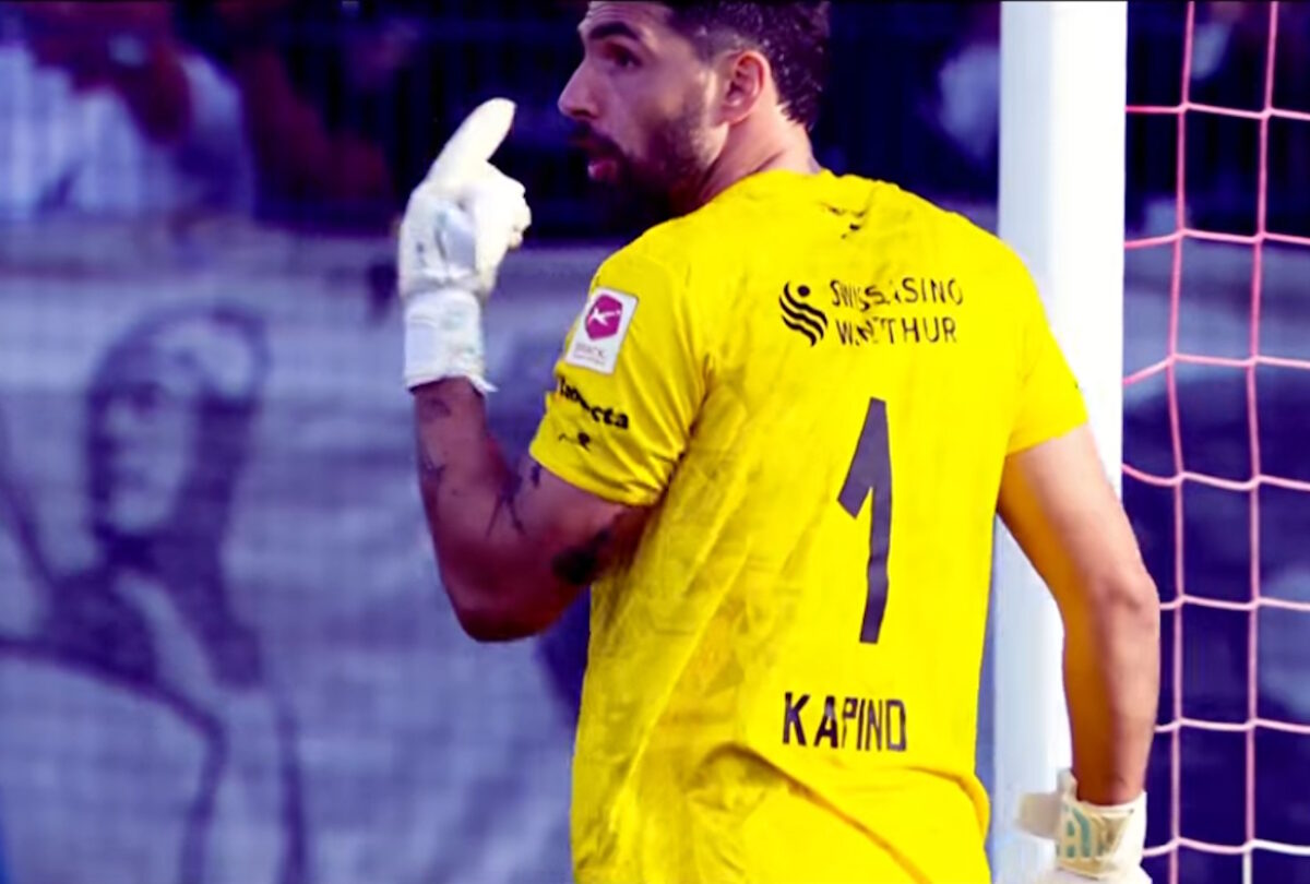 Ο Στέφανος Καπίνο κατέγραψε πέντε αποκρούσεις πέναλτι στην Ελβετία με τη Βίντερτουρ