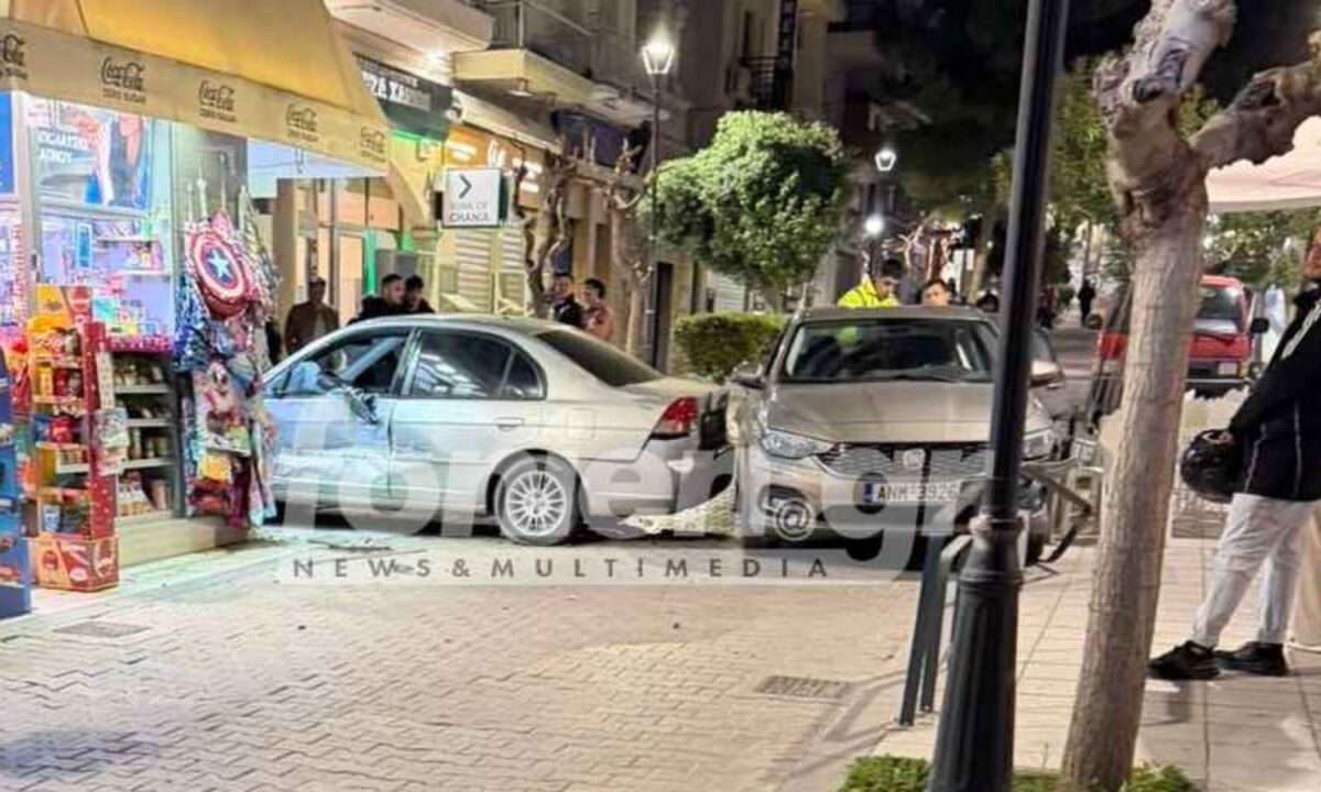 Άγιος Νικόλαος: Οδηγός σε τρελή πορεία έπεσε σε  αυτοκίνητα και ξήλωσε μπάρες και φωτιστικά – Δείτε φωτογραφίες