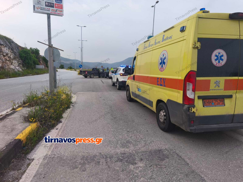 Τροχαίο με 5 τραυματίες στην Εθνική Οδό Λάρισας - Κοζάνης