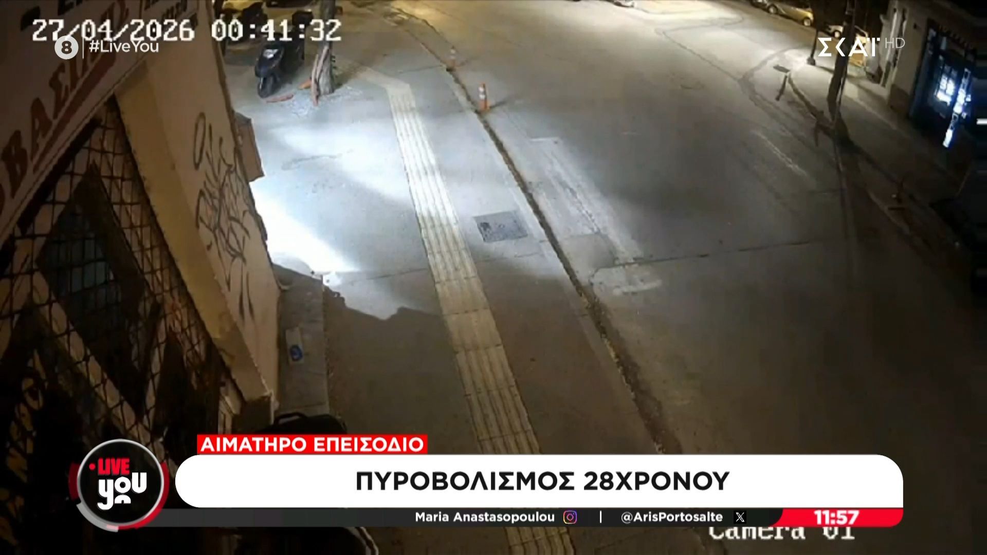 Βίντεο – ντοκουμέντο: Η στιγμή των πυροβολισμών στη Θεσσαλονίκη