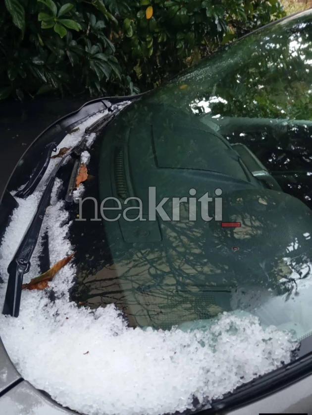 Κακοκαιρία Erminio: Ισχυρή χαλαζόπτωση και έντονες καταιγίδες στο Ηράκλειο