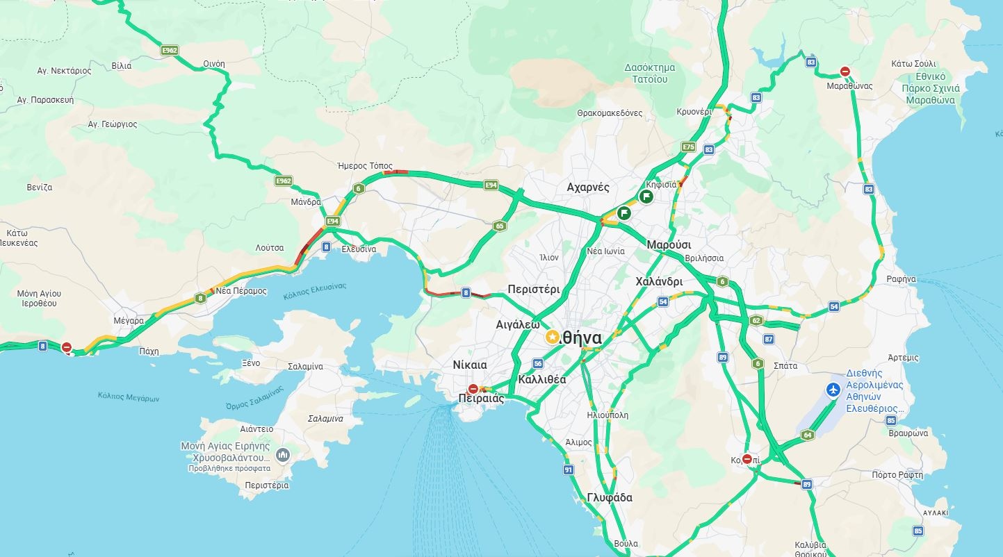 Κίνηση: Η Αθήνα αδειάζει για το Πάσχα – Μαζική έξοδος εκδρομέων με συμφόρηση σε δρόμους, λιμάνια και ΚΤΕΛ