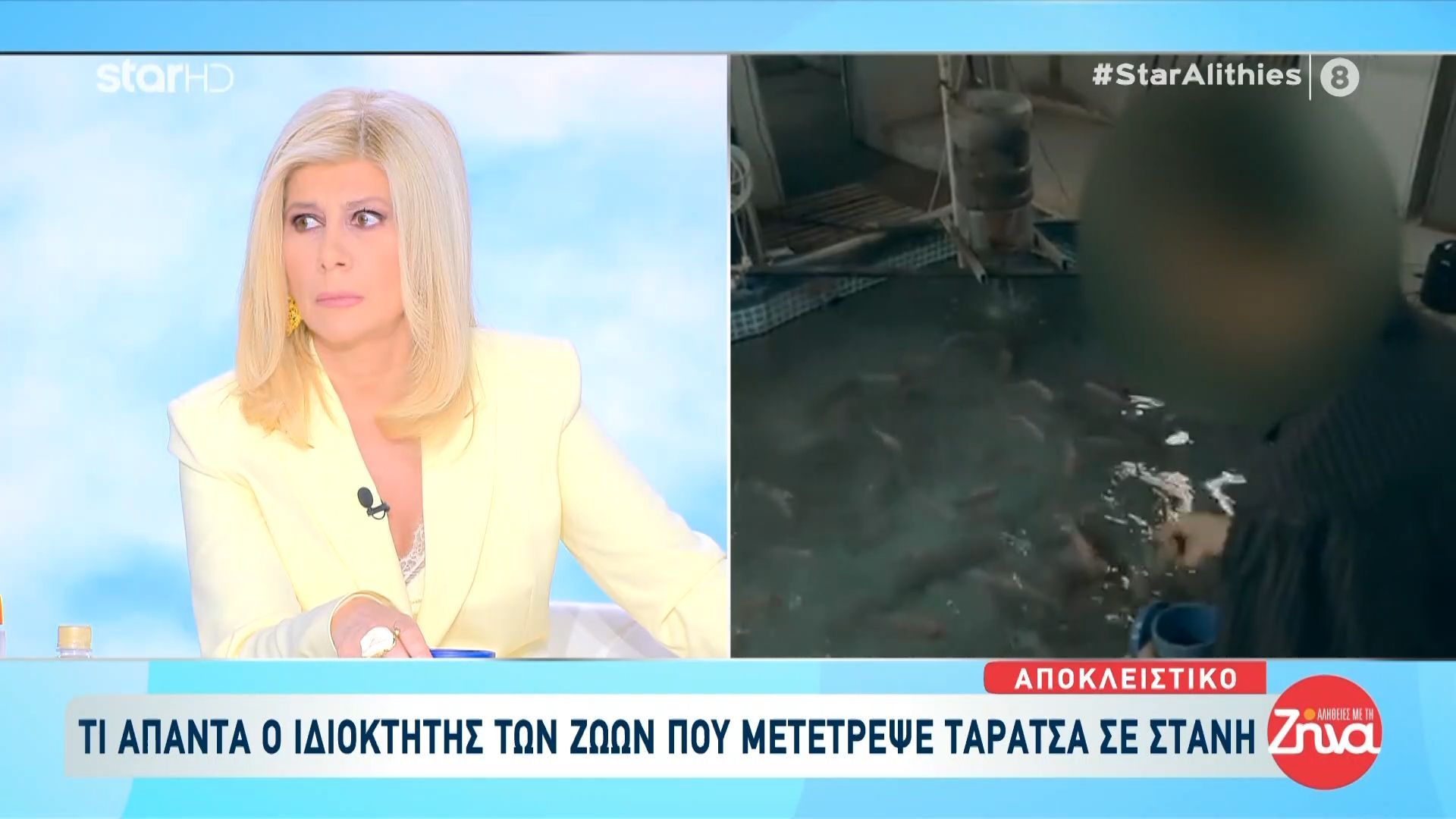 Ζ. Κουτσελίνη για ιδιοκτήτη ζώων: «Κάτω στο υπόγειο έχει ιχθυοκαλλιέργεια – Τα περιττώματα τα έκανε λίπασμα