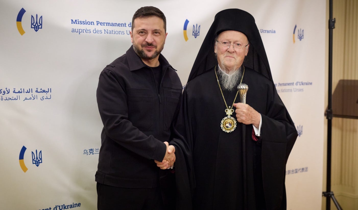 Μήνυμα ειρήνης και ενότητας έστειλαν ο Πατριάρχης Βαρθολομαίος και ο Ζελένσκι