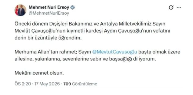 Απεβίωσε ο αδελφός του Μεβλούτ Τσαβούσογλου – Βρέθηκε τραυματισμένος από πυροβολισμούς στο γραφείο του