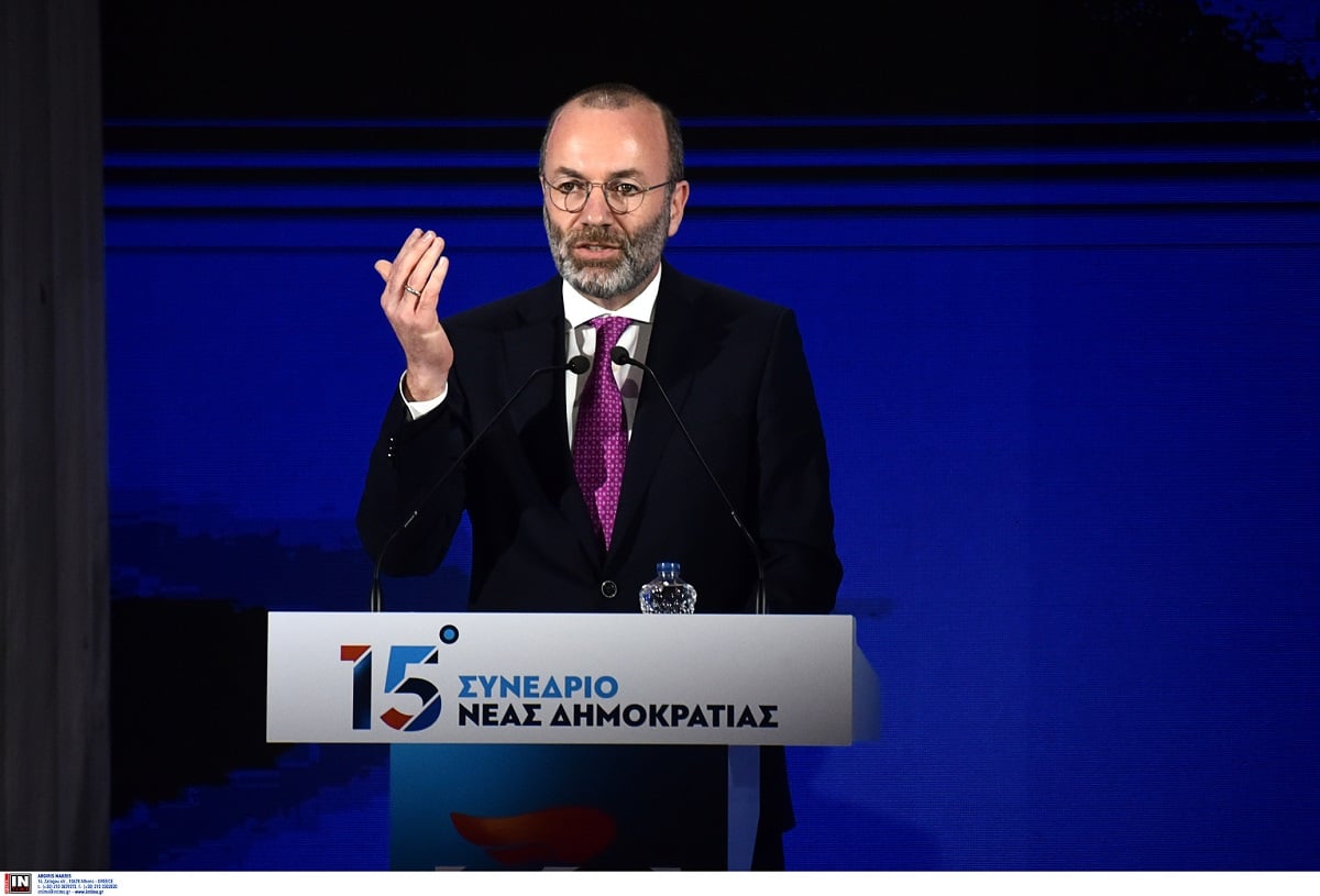 Συνέδριο ΝΔ – Μάνφρεντ Βέμπερ: Οι στρατηγικές του Κυριάκου Μητσοτάκη είναι πρότυπο για την Ευρώπη