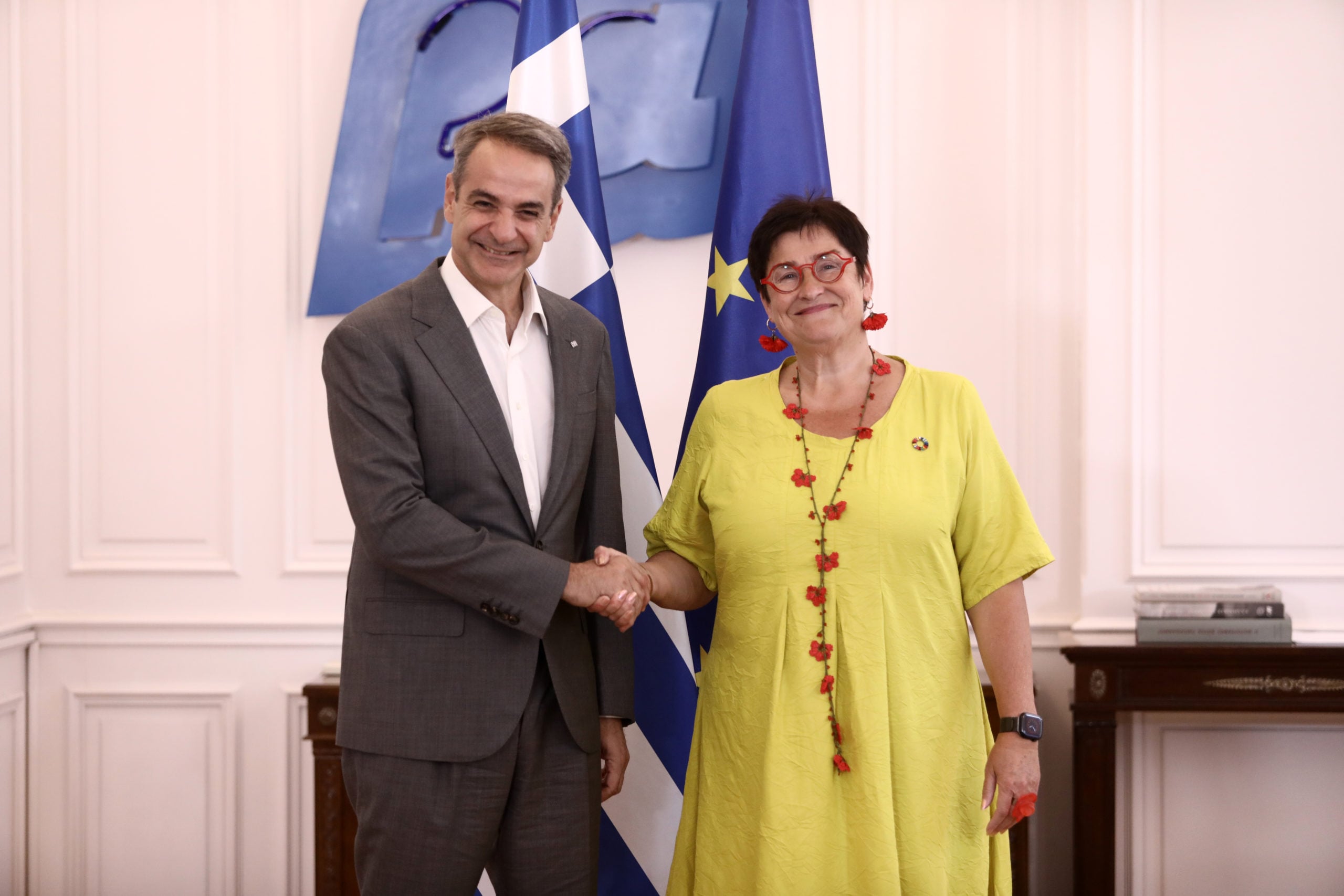 Home 66 Σύσκεψη Μητσοτάκη – Μπάιρ: Εστίαση σε AI, Δυτικά Βαλκάνια και ρόλος Συμβουλίου της Ευρώπης