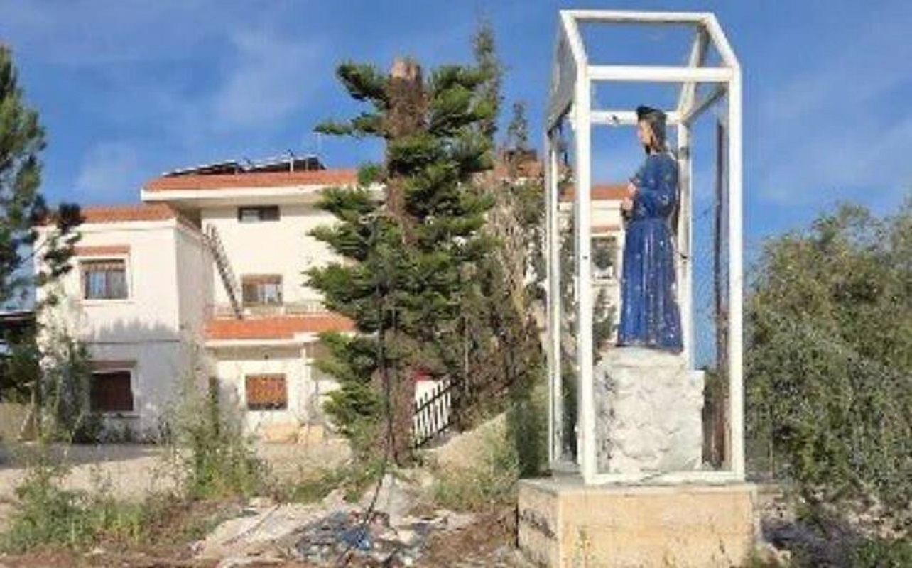 Καθολικό μοναστήρι κοντά στο χωριό Γιαρούν, στο νότιο Λίβανο, 2 Μαΐου 2026. (IDF)