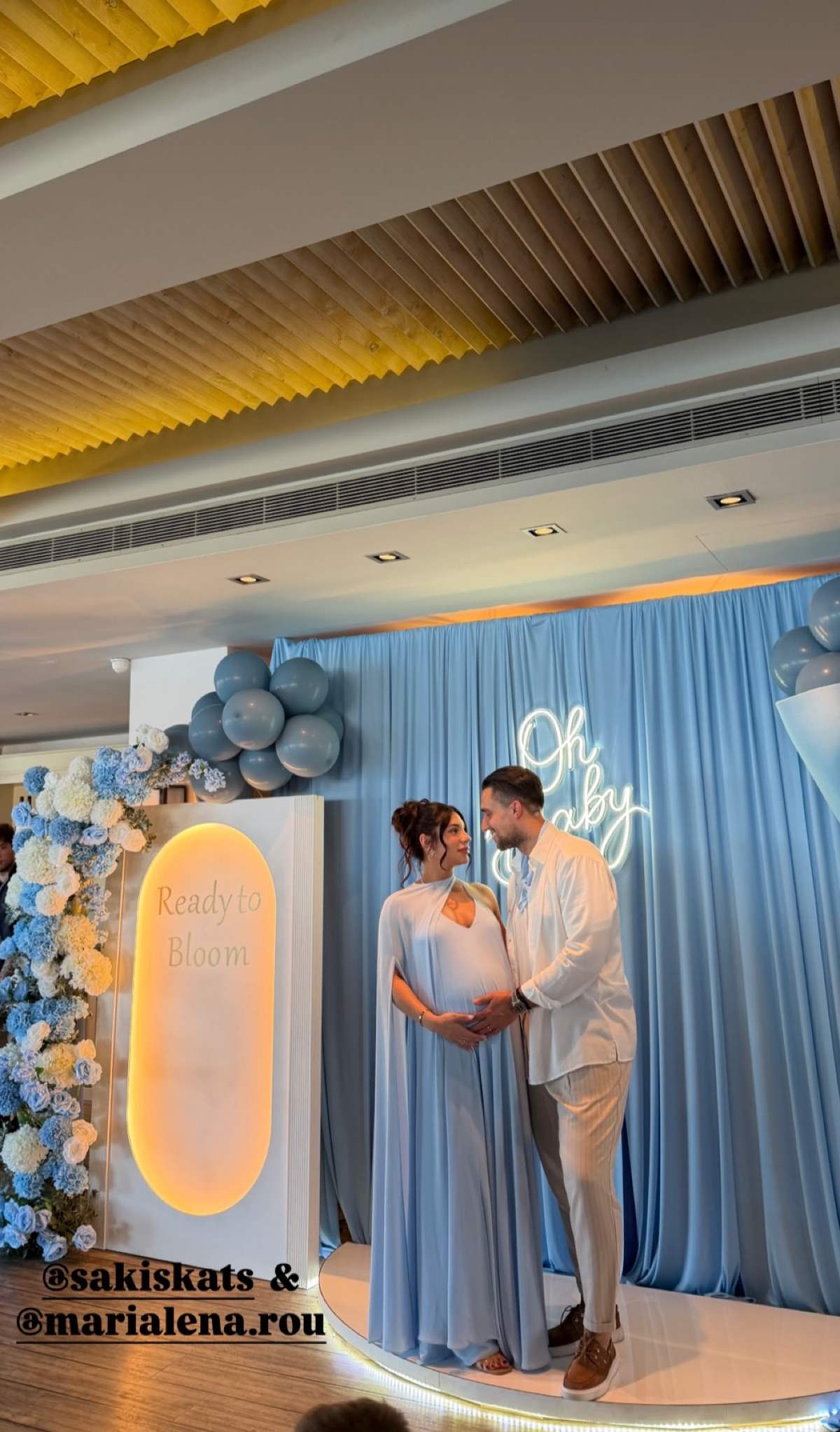 Σάκης Κατσούλης, Μαριαλένα Ρουμελιώτη baby shower