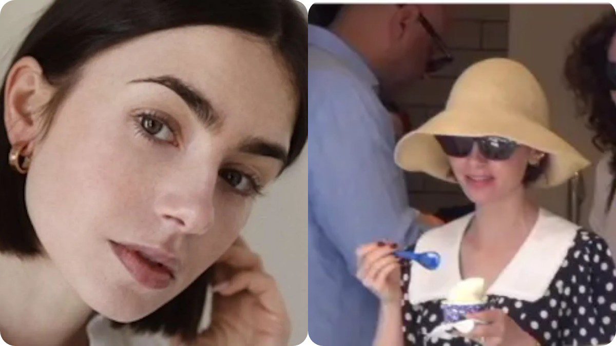 Με καπέλο, γυαλιά και… παγωμένο γιαούρτι: Η Lily Collins επιχείρησε να μείνει αθέατη στη Μύκονο (Βίντεο)