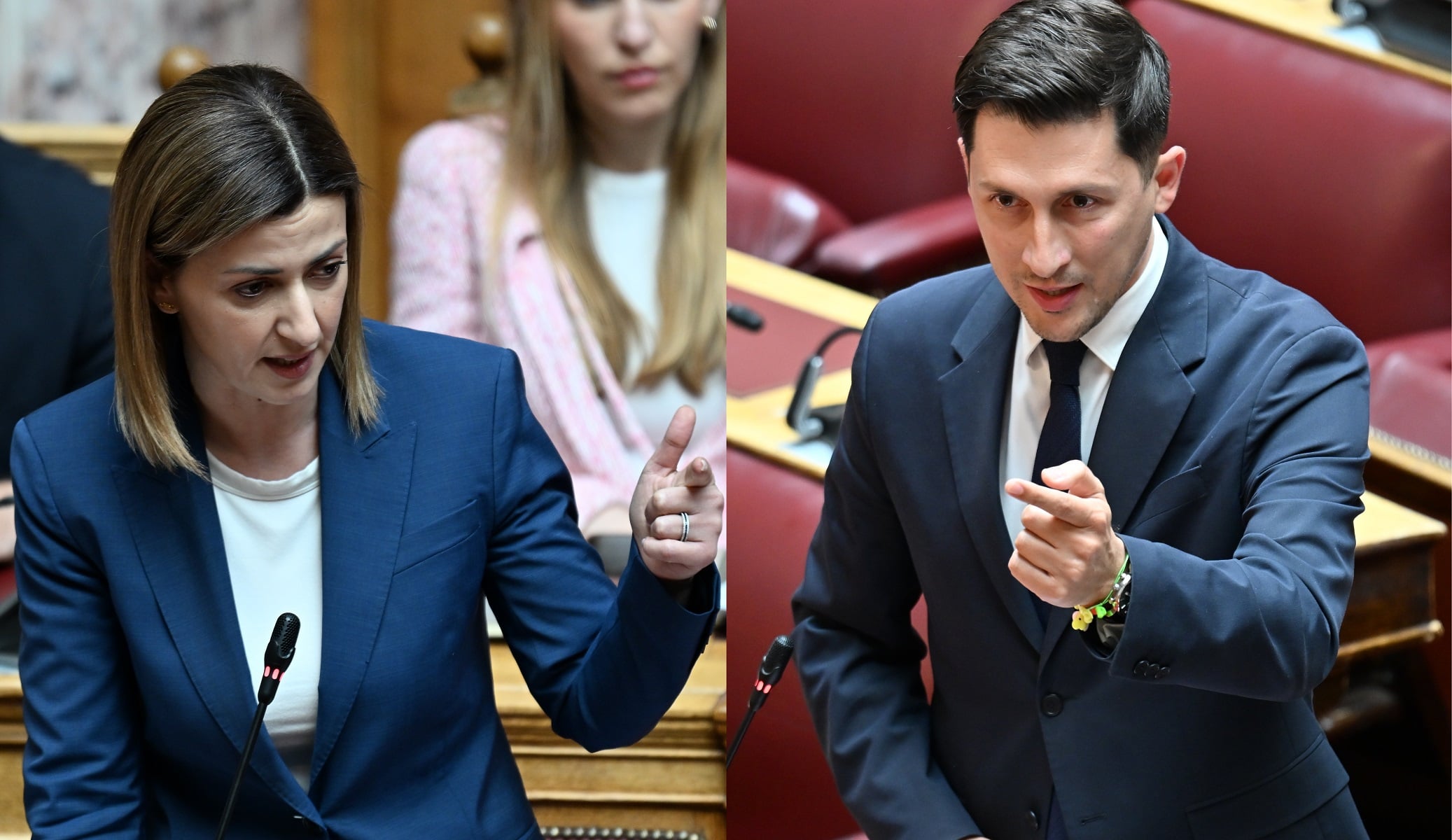 Βουλή: Αντιπαράθεση Χρηστίδη-Αγαπηδάκη για το «μασαμπούκωσε» του Γεωργιάδη – ΒΙΝΤΕΟ