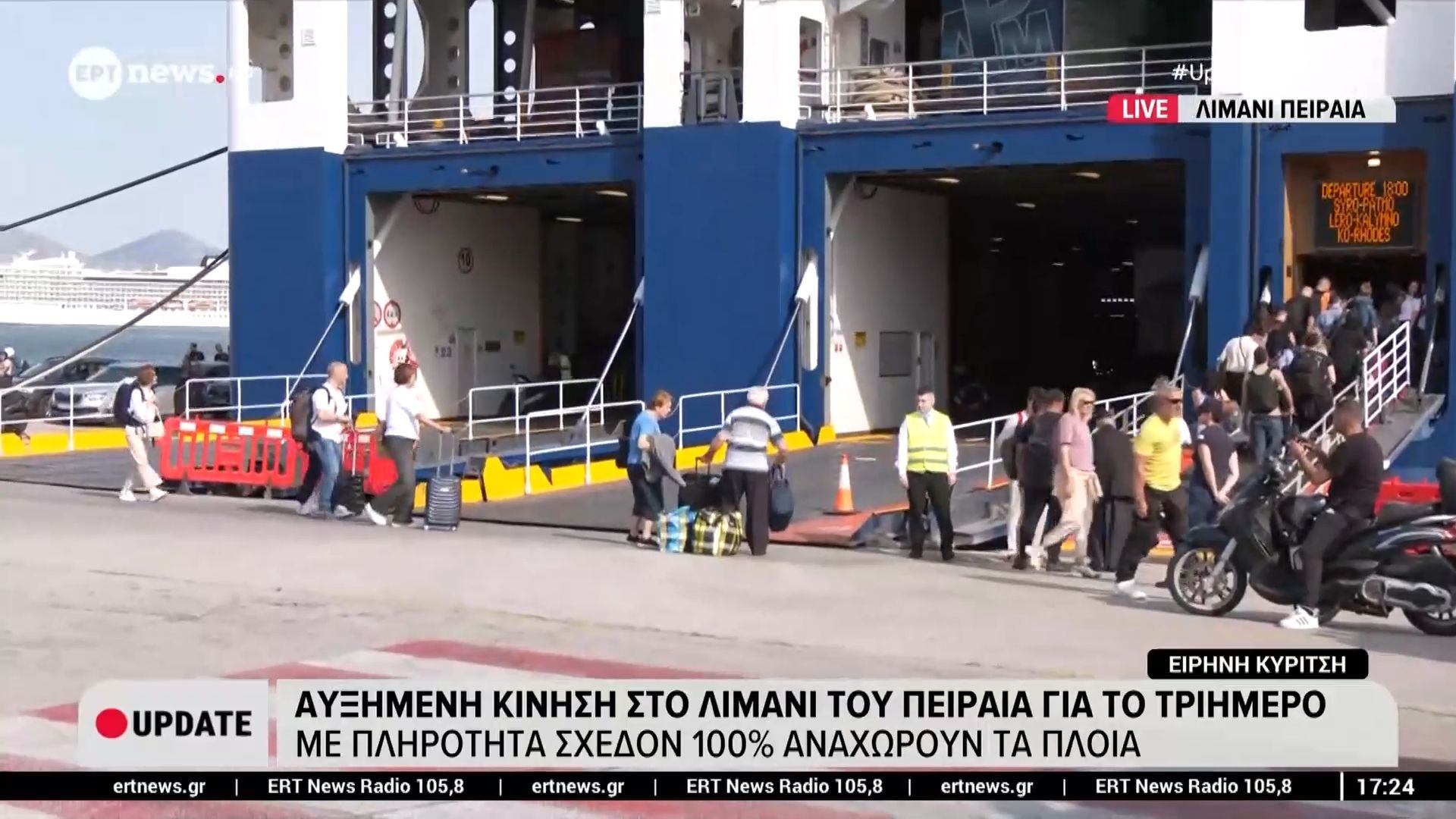 Αγίου Πνεύματος: Σε εξέλιξη η έξοδος των εκδρομών του τριημέρου