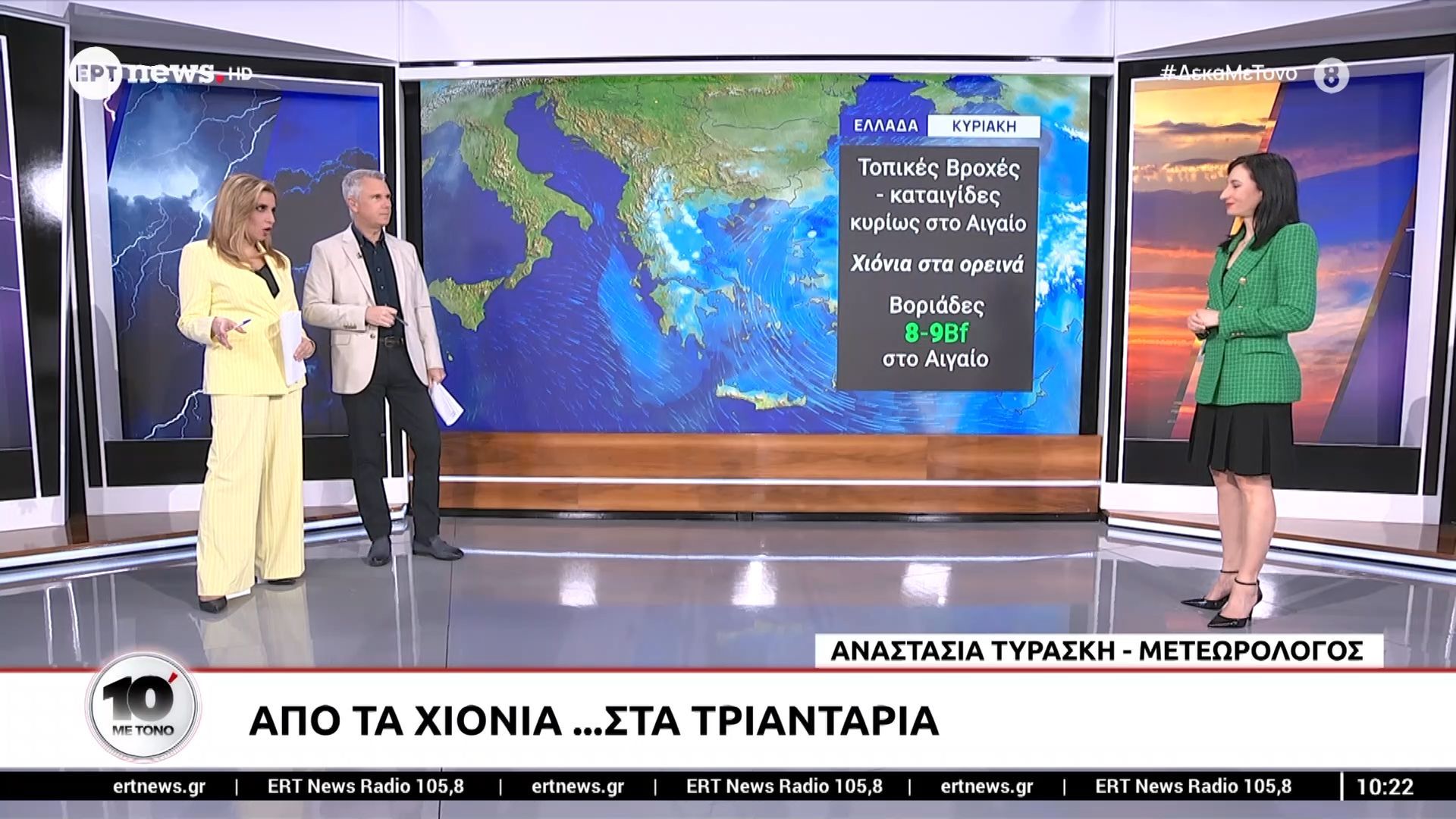 Από τα χιόνια… στα τριαντάρια