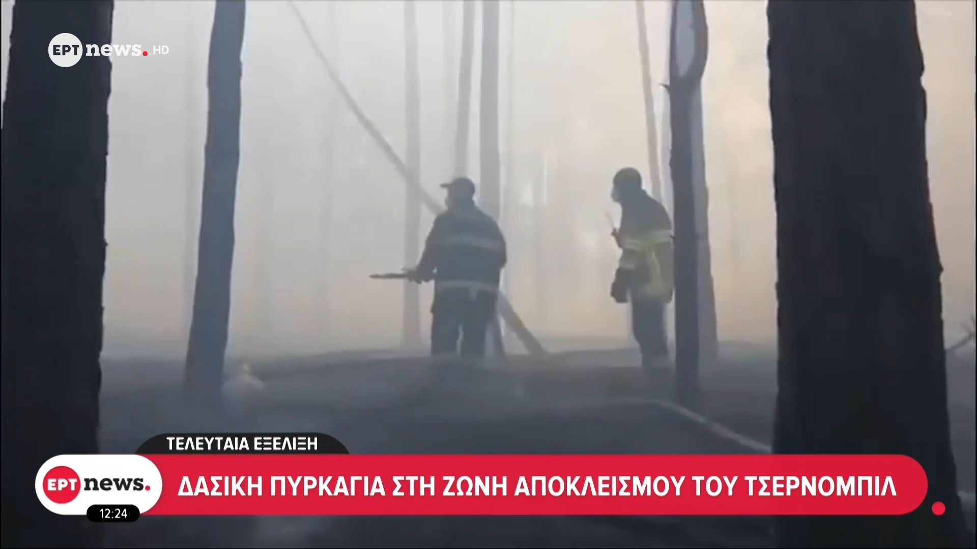 Δασική πυρκαγιά στη ζώνη αποκλεισμού του Τσέρνομπιλ