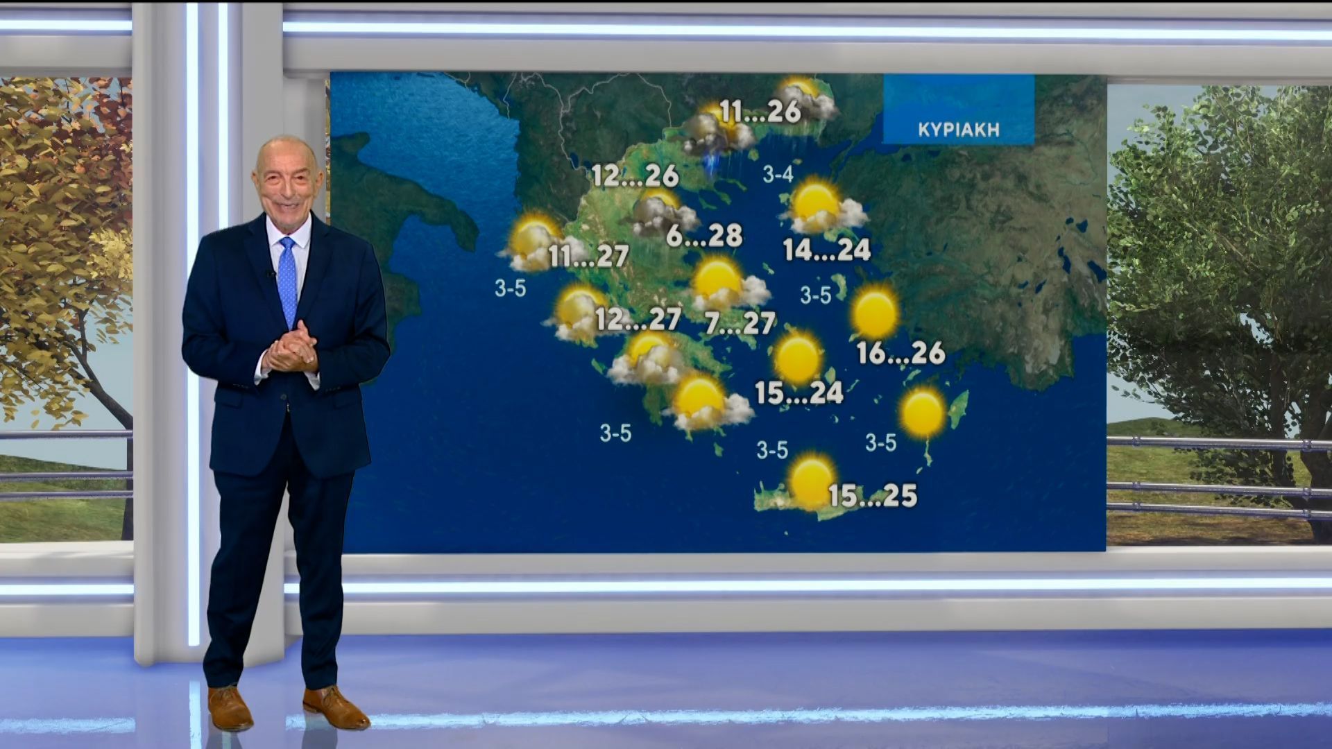 Δελτίο καιρού στις 20:00 – 08-05-2026