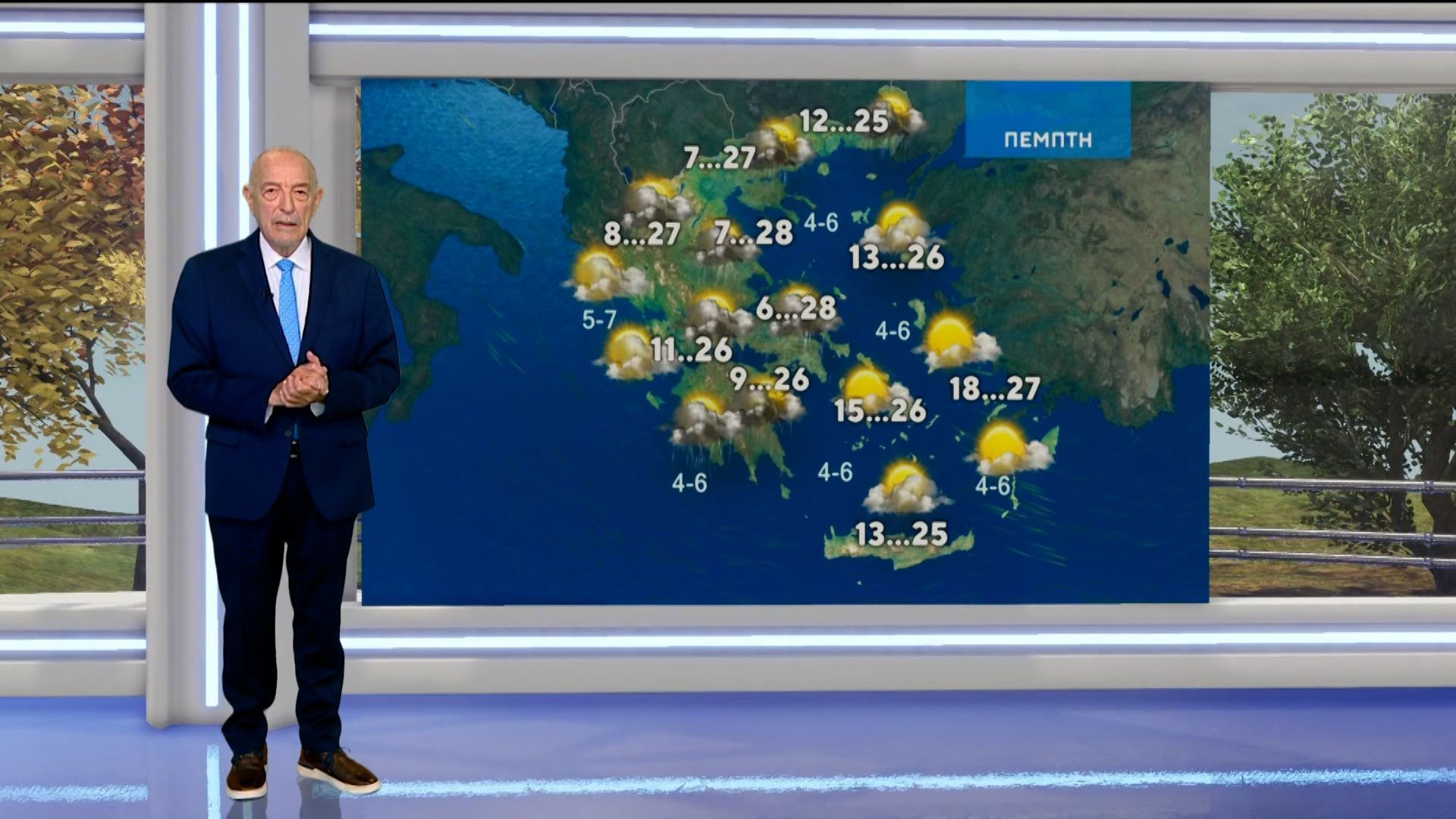 Δελτίο καιρού στις 20:00 – 19-05-2026