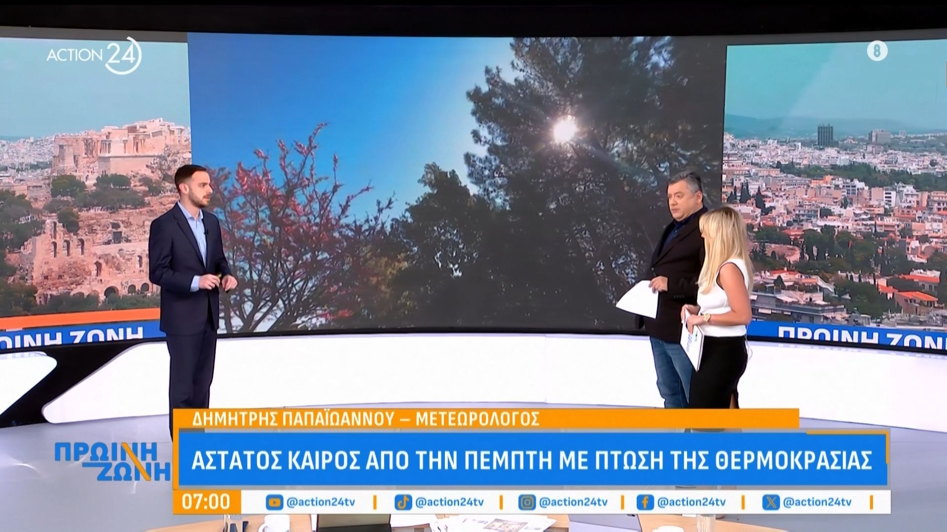 Καιρός:Ηλιοφάνεια & υψηλές θερμοκρασίες