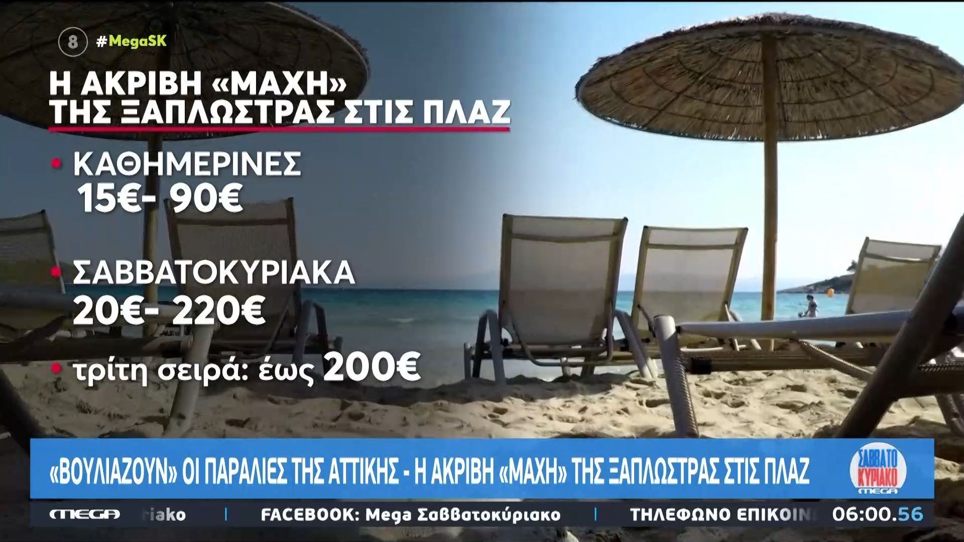 Βουλιάζουν οι παραλίες της Αττικής – Η ακριβή “μάχη” της ξαπλώστρας στις πλαζ