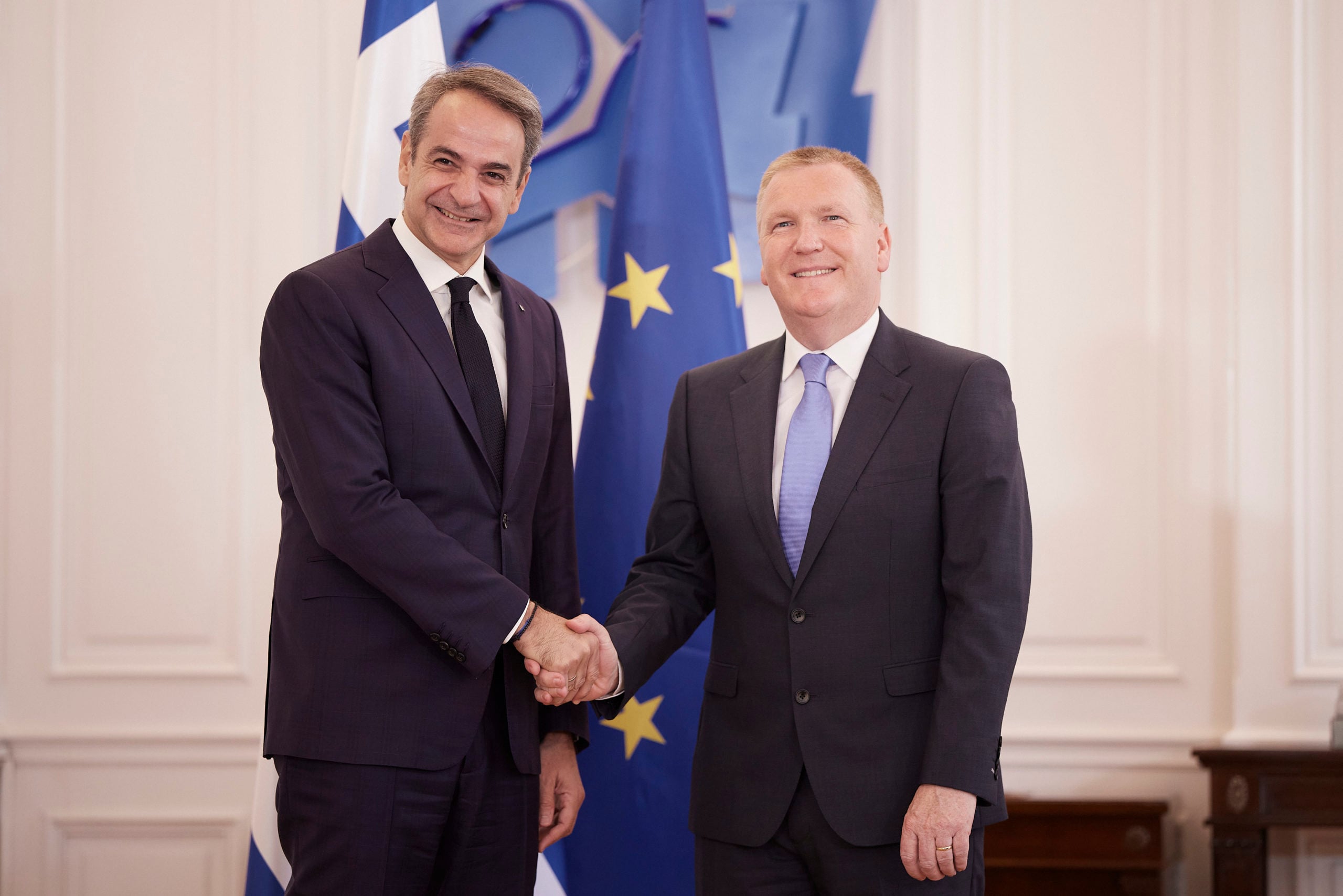 Κυριάκος Μητσοτάκης: Επαφές με τον Επίτροπο της Ε.Ε. για τη Δημοκρατία και τη Δικαιοσύνη – «Διαθέτουμε ένα φιλόδοξο σχέδιο μεταρρυθμίσεων»