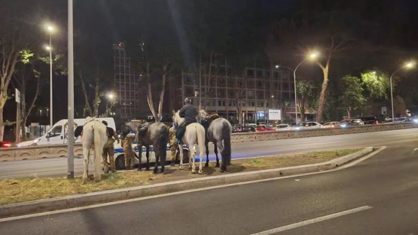 Ρώμη: Στρατιωτικά άλογα πανικοβλήθηκαν από πυροτεχνήματα και προκάλεσαν χάος στους δρόμους – ΒΙΝΤΕΟ