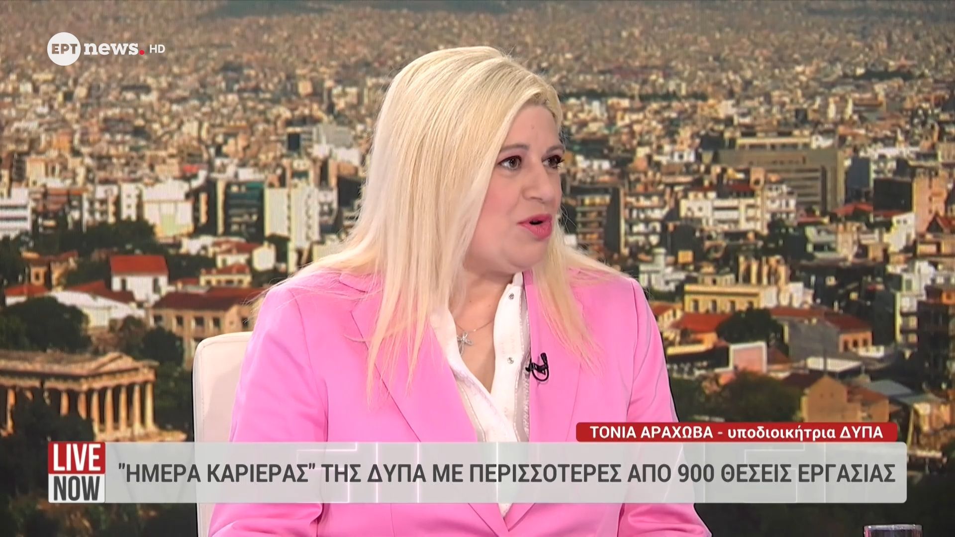 Η υποδιοικήτρια ΔΥΠΑ Τόνια Αράχωβα στο ΕΡΤnews