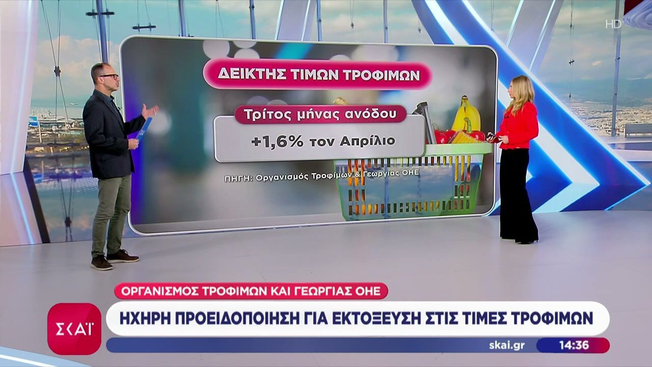 Ηχηρή προειδοποίηση για εκτόξευση στις τιμές τροφίμων