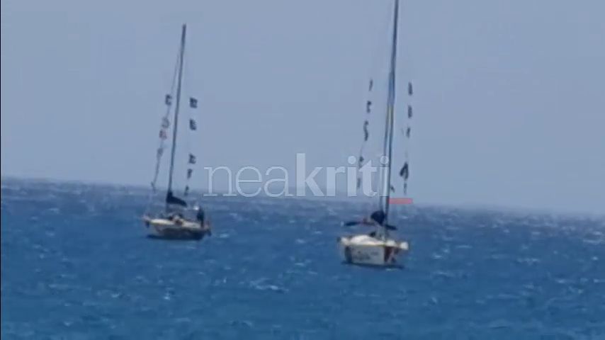 Ιστιοφόρα του «στόλου της ειρήνης» έχουν αγκυροβολήσει στον κόλπο της Ιεράπετρας
