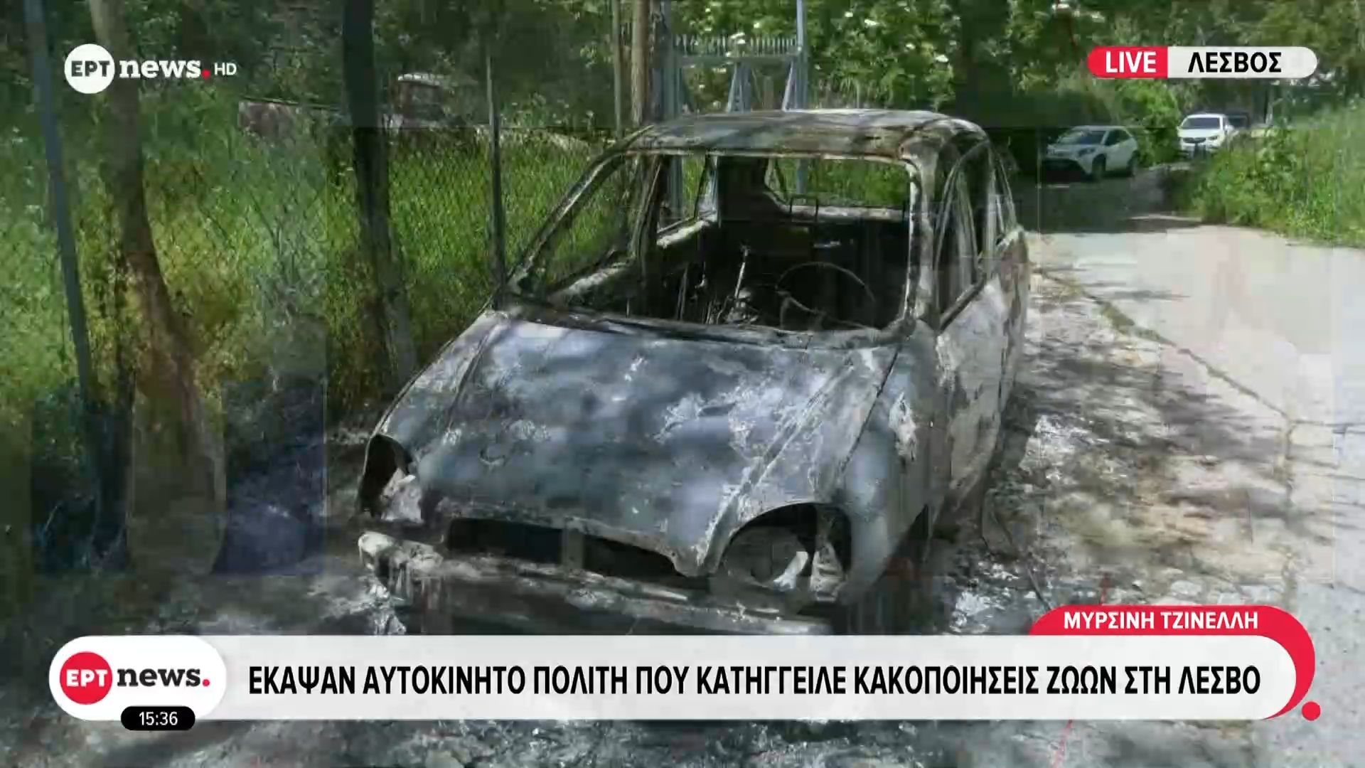 Λέσβος: Έκαψαν αυτοκίνητο πολίτη που κατήγγειλε κακοποιήσεις ζώων