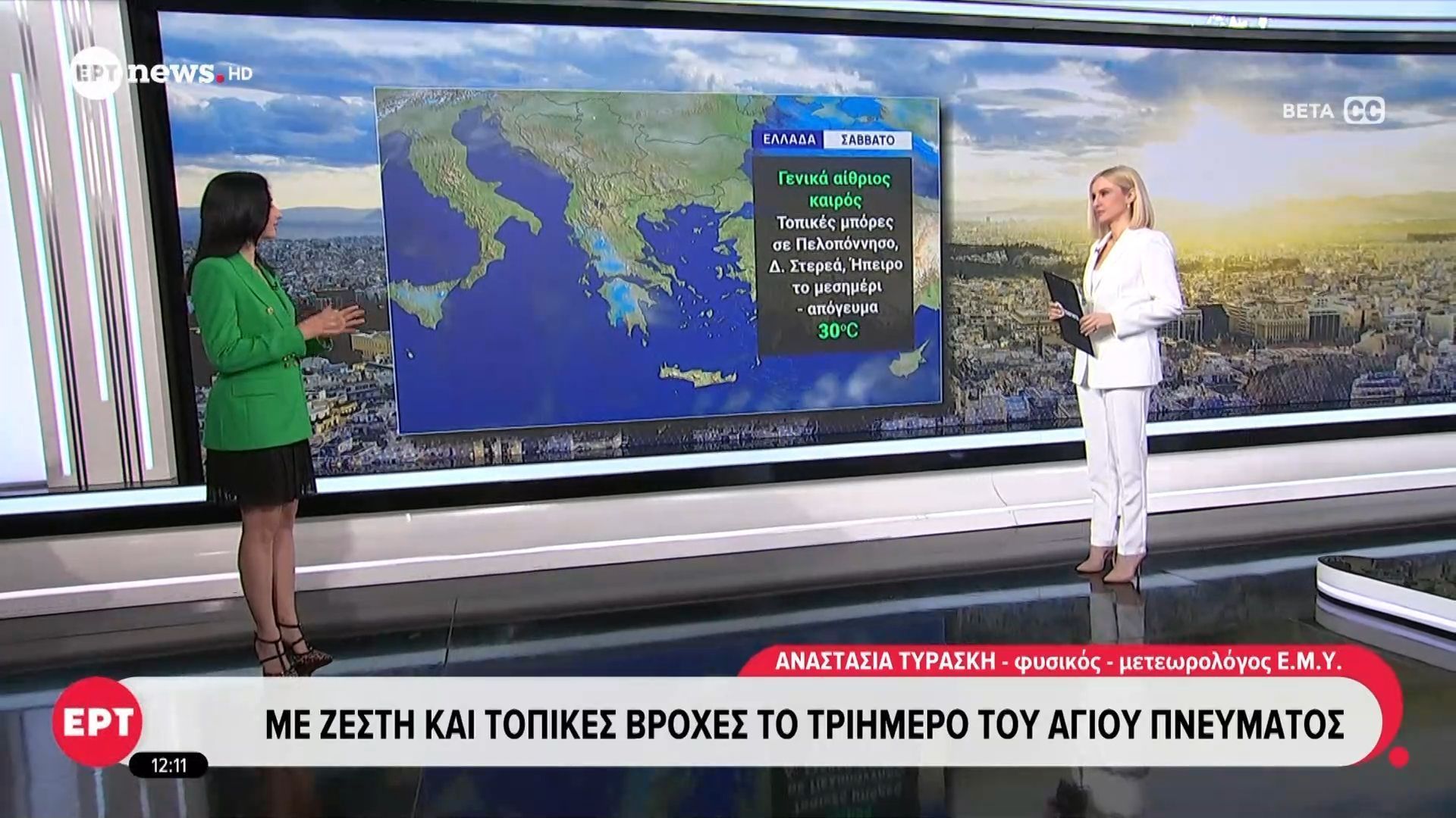 Με ζέστη και τοπικές βροχές το τριήμερο του Αγ. Πνεύματος
