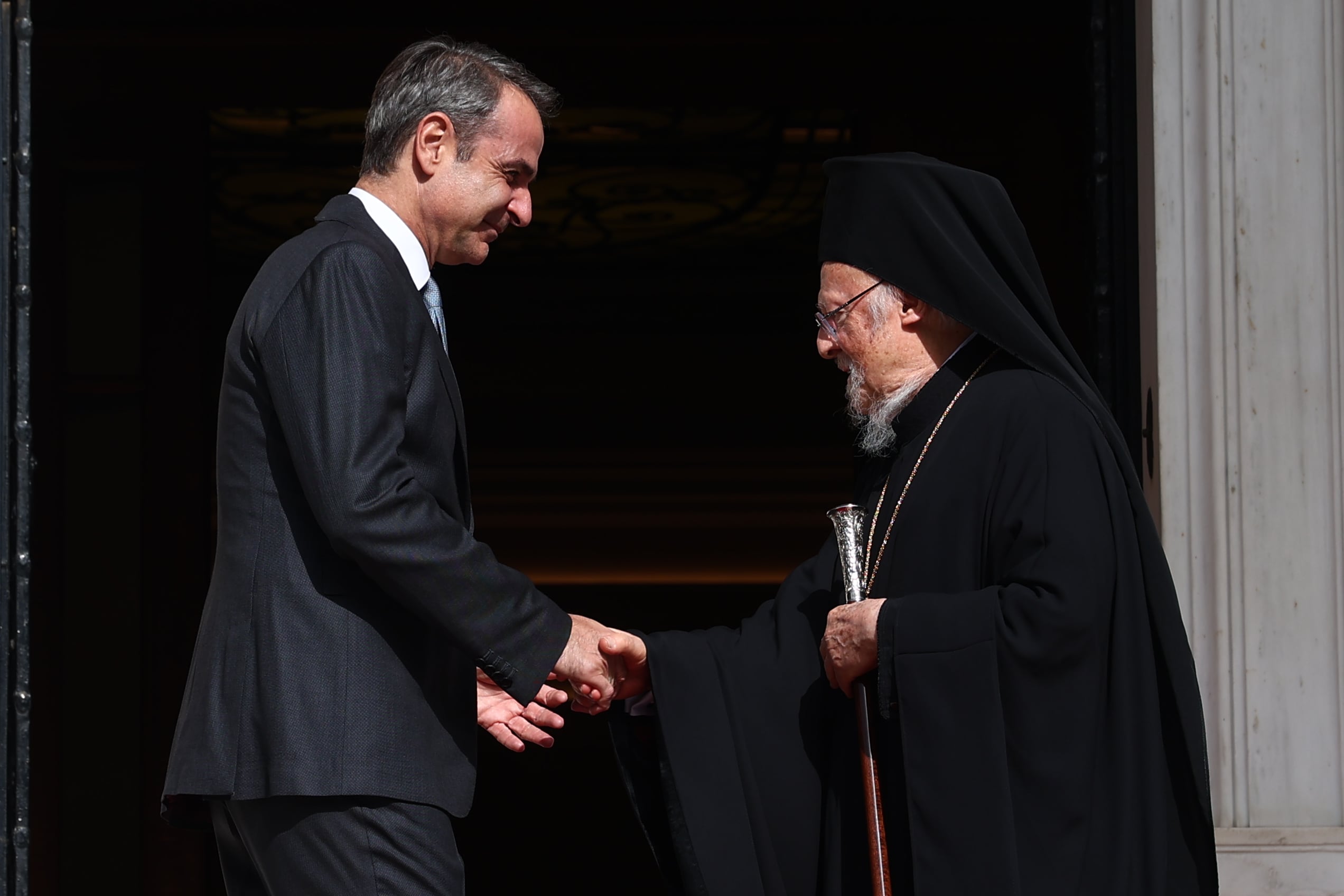 Μητσοτάκης στη συνάντηση με Βαρθολομαίο: «Η ελληνική Πολιτεία υποστηρίζει διαρκώς το Πατριαρχείο»