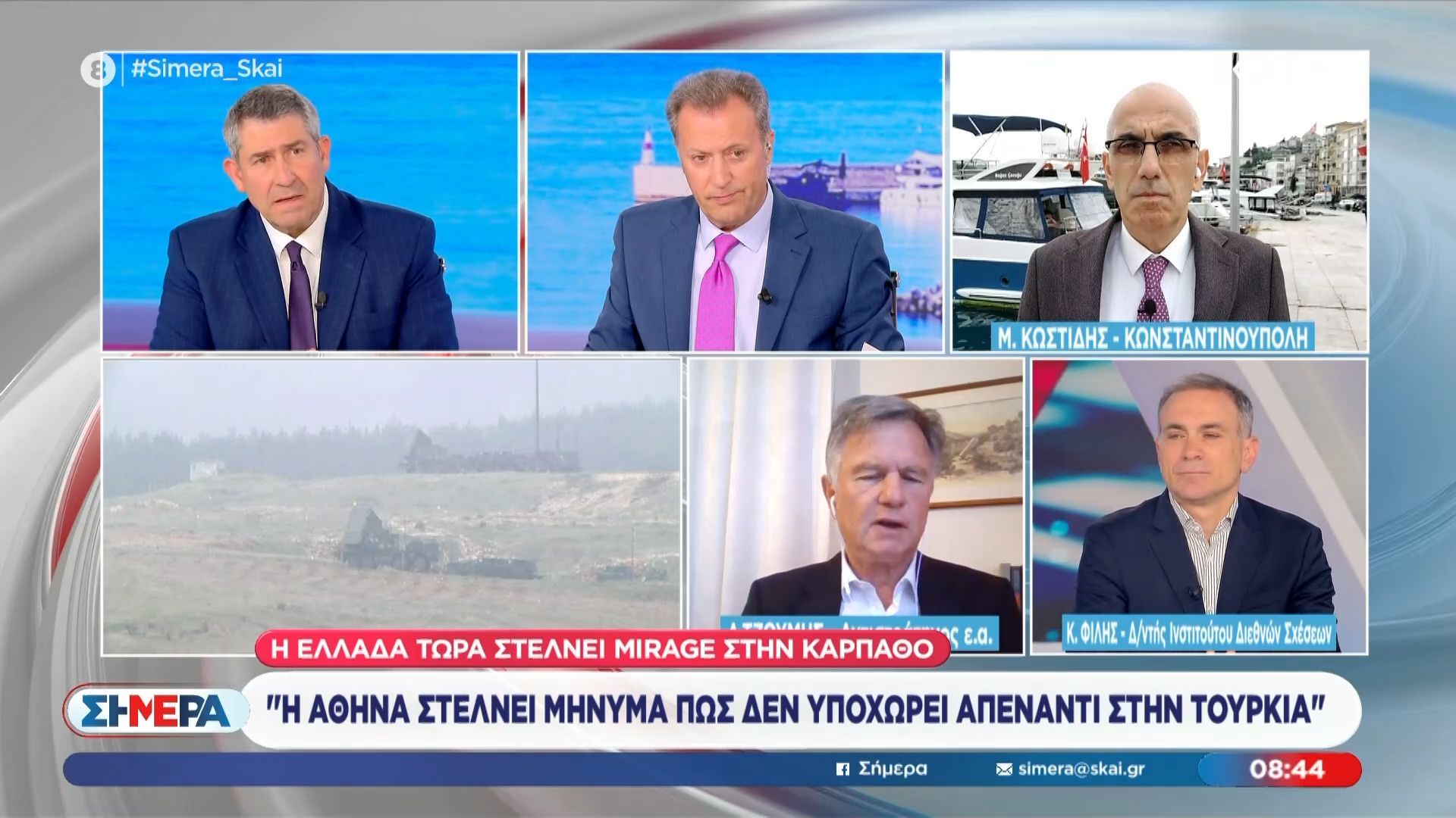 Ο Κ. Φίλης και ο Λ. Τζούμης στο «Σήμερα»