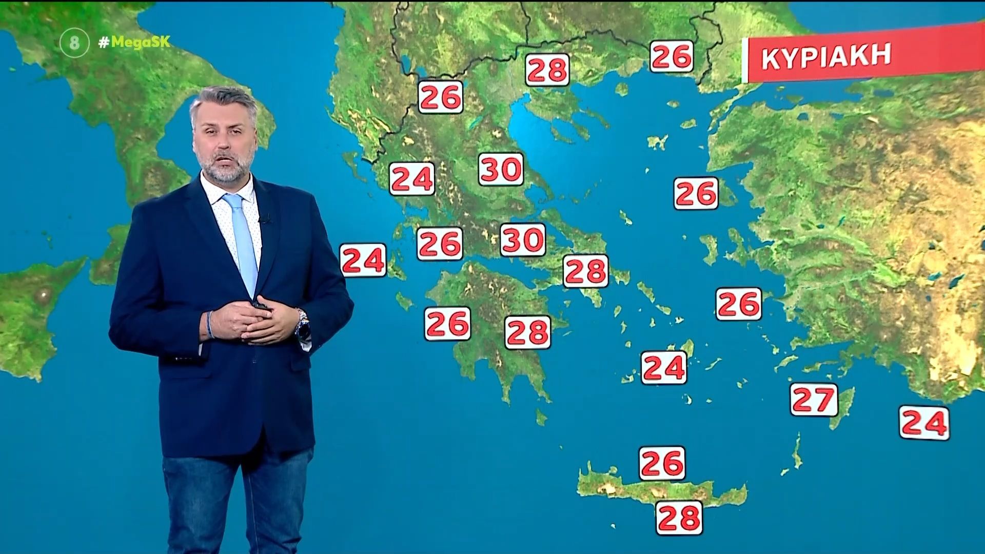 Ο καιρός σήμερα, Κυριακή 10/05