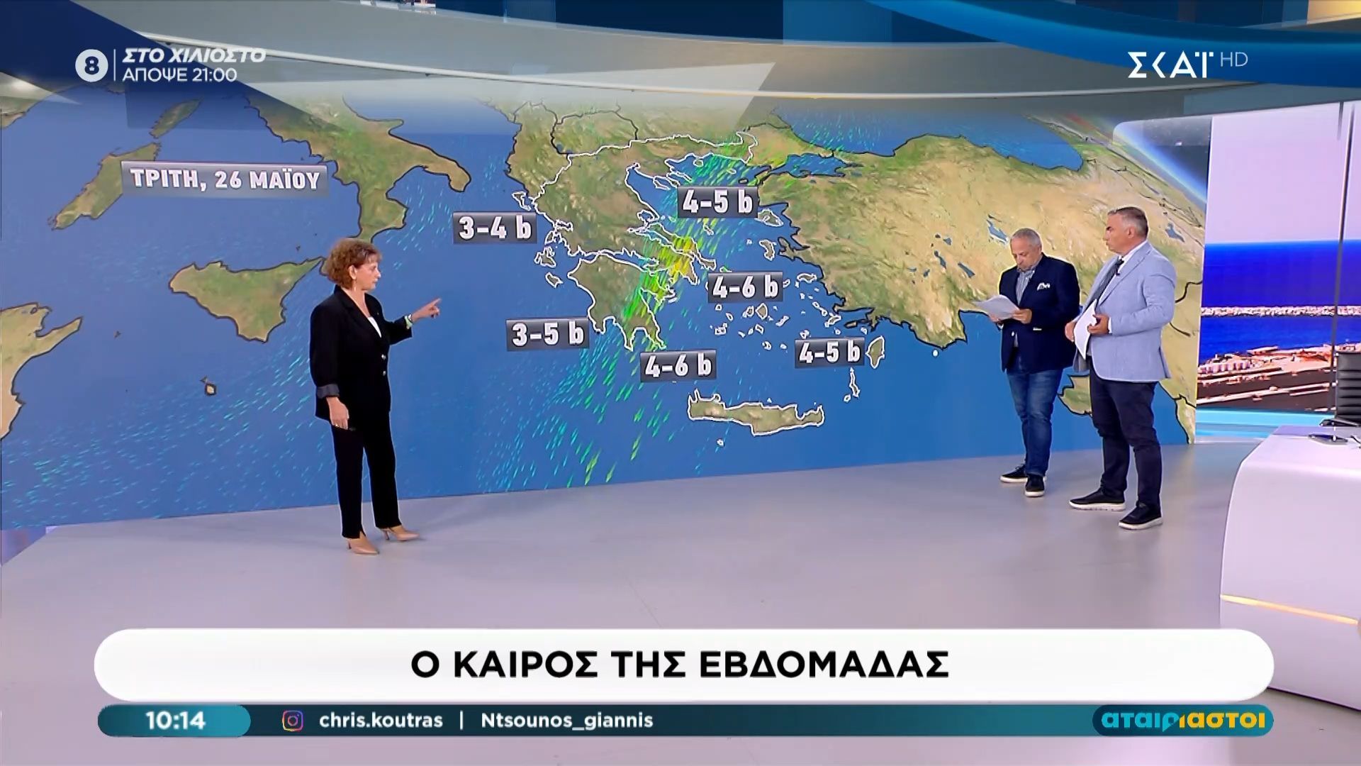 Ο καιρός της εβδομάδας από την Χριστίνα Σούζη