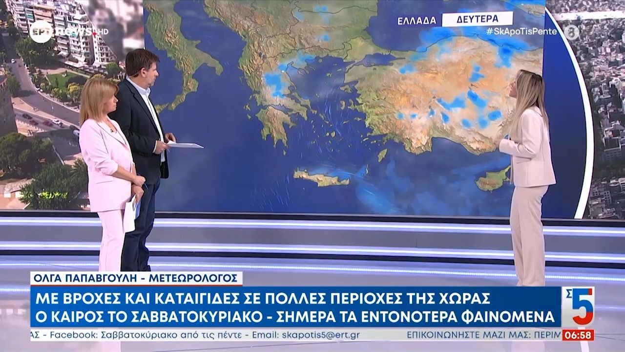 Ο καιρός το Σαββατοκύριακο – Σήμερα τα εντονότερα φαινόμενα