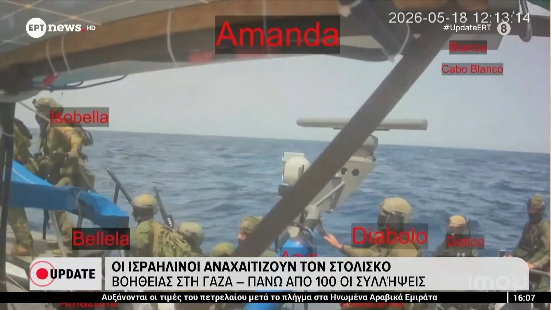 Οι Ισραηλινοί αναχαιτίζουν τον στολίσκο βοήθειας στη Γάζα – Πάνω από 100 οι συλλήψεις