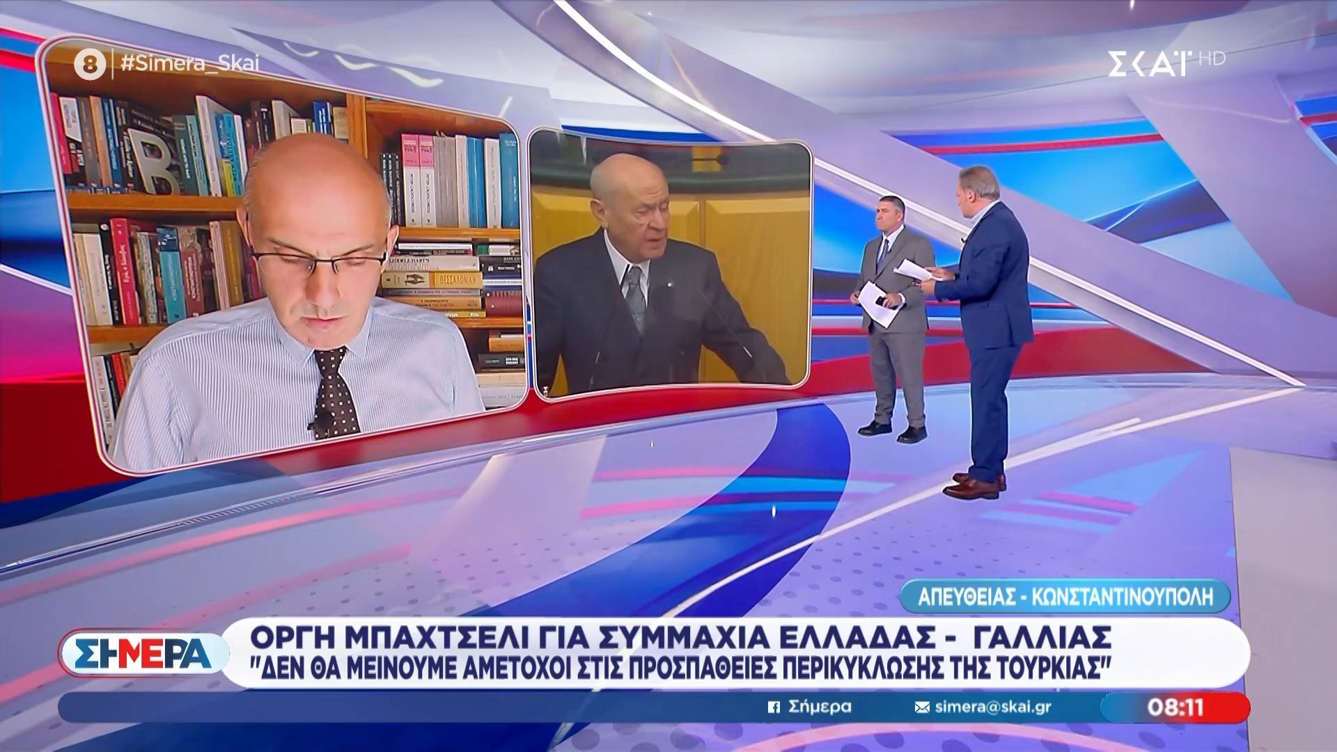 Οργή Μπαχτσελί για συμμαχία Ελλάδας – Γαλλίας