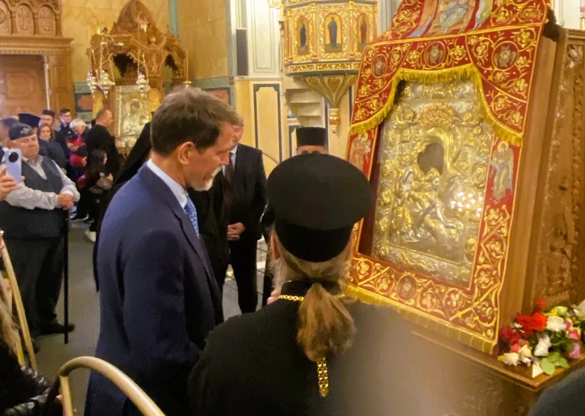 Μεσολόγγι: Ο Παύλος Ντε Γκρες τίμησε την εικόνα «Άξιον Εστί»