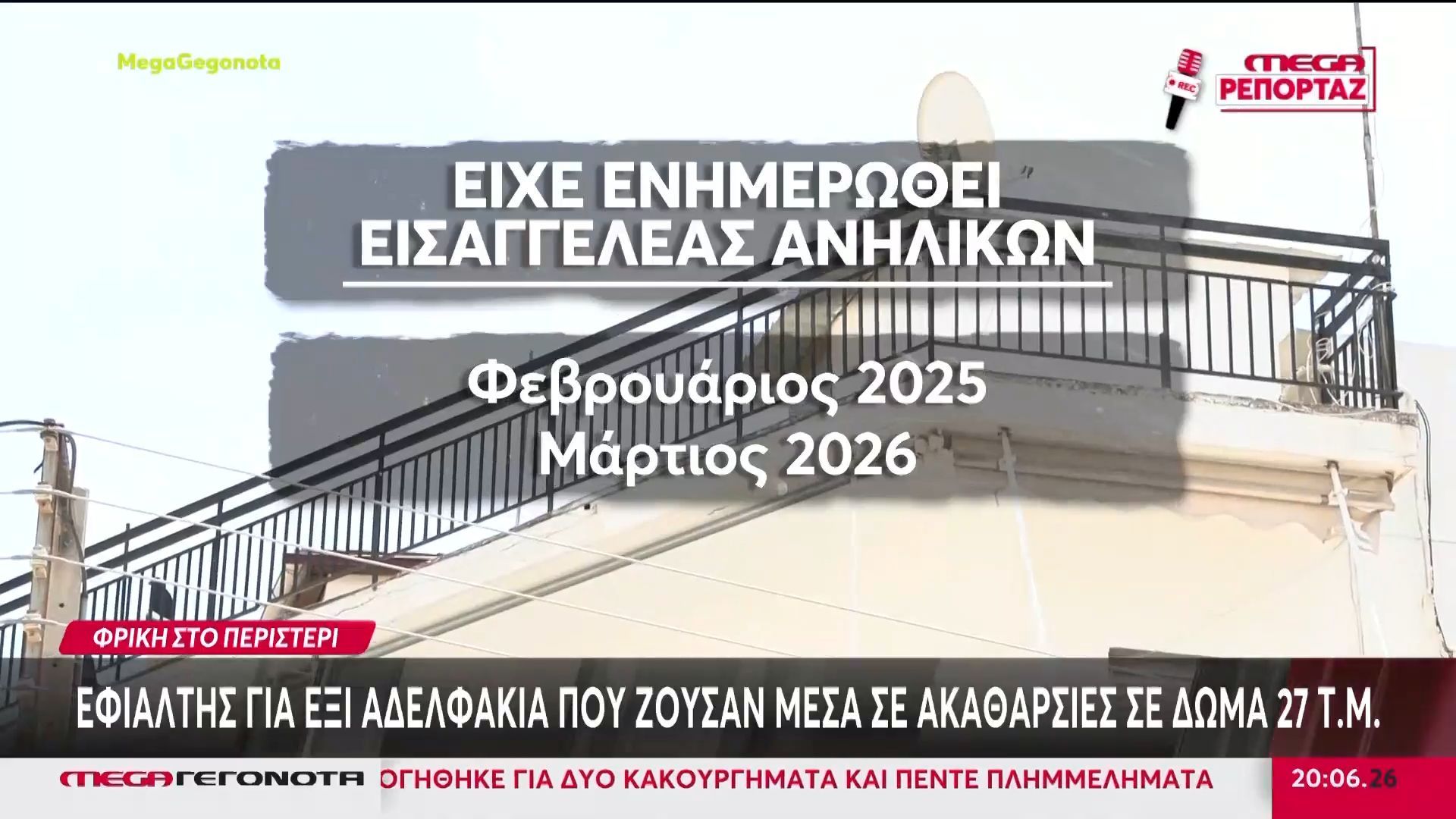 Περιστέρι: Εφιάλτης για 6 αδερφάκια που ζούσαν μέσα σε ακαθαρσίες σε δώμα 27 τμ