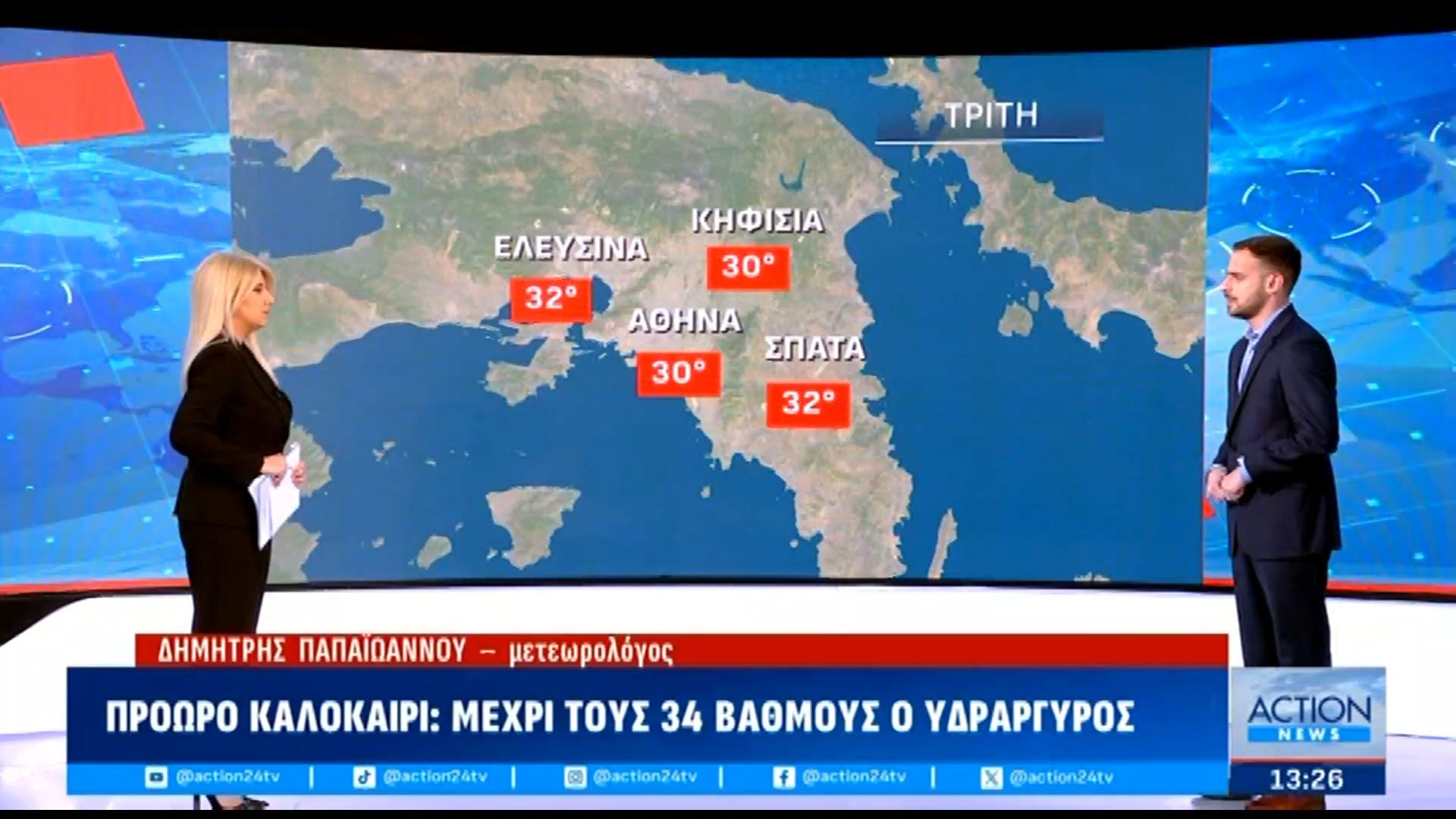Πρόωρο καλοκαίρι: Μέχρι τους 34 βαθμούς ο υδράργυρος