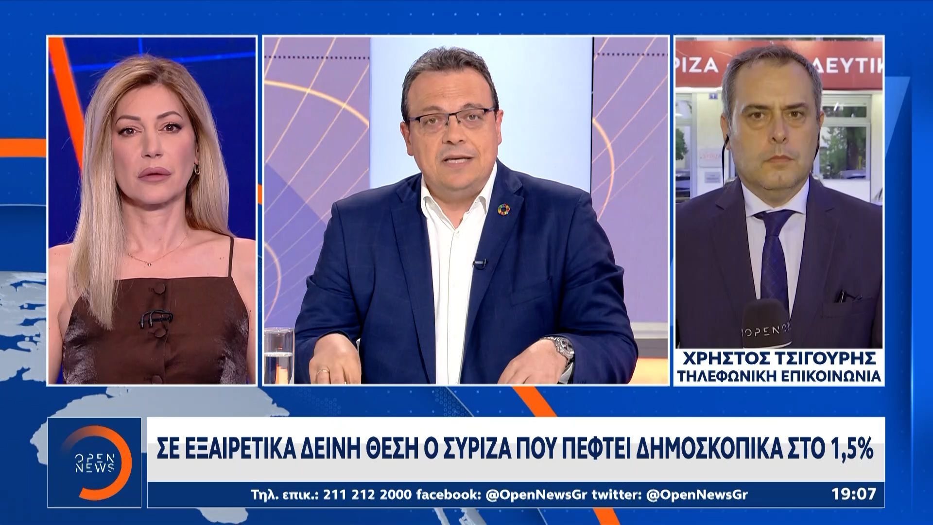 Σε εξαιρετικά δεινή θέση ο ΣΥΡΙΖΑ που πέφτει δηποσκοπικά στο 1,5%