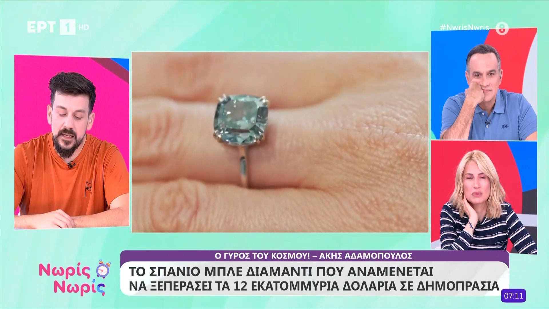 Το σπάνιο μπλε διαμάντι που αναμένεται να ξεπεράσει τα 12 εκατομμύρια δολάρια σε δημοπρασία